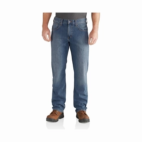 No Bulk Seam Design Couple Look Smooth Carhartt Men's Rugged Flex Relaxed Fit Straight Leg Jean - Coldwater
