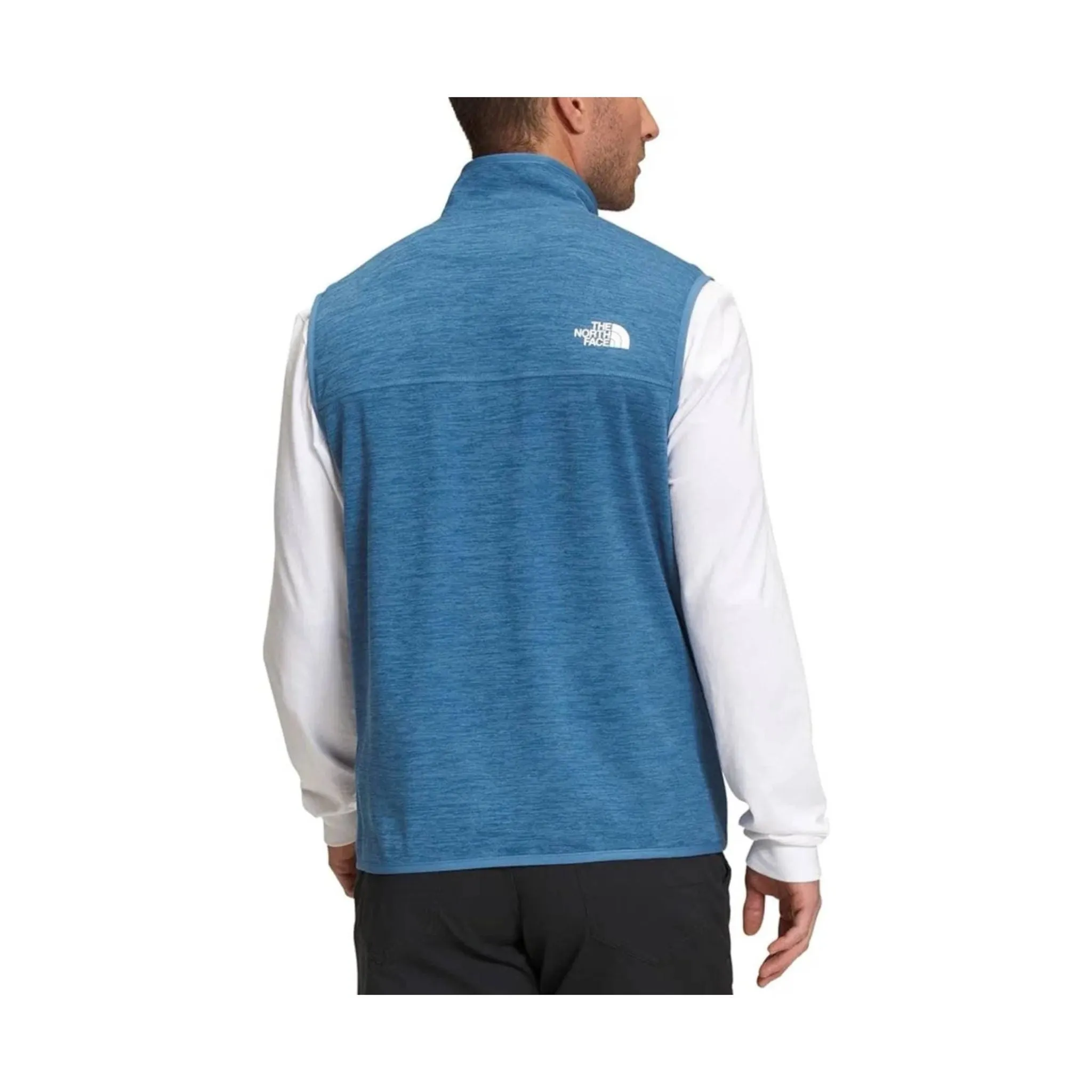 The North Face Men's Canyonlands Vest - Federal Blue Heather Reinforced Collar Structure