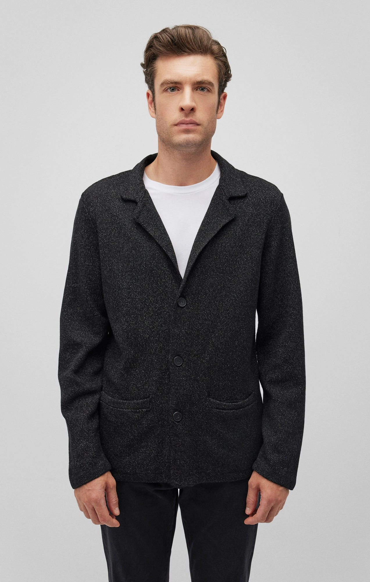 Bonded seams Sport Inspired Style SEAN BLAZER JACKET IN BLACK