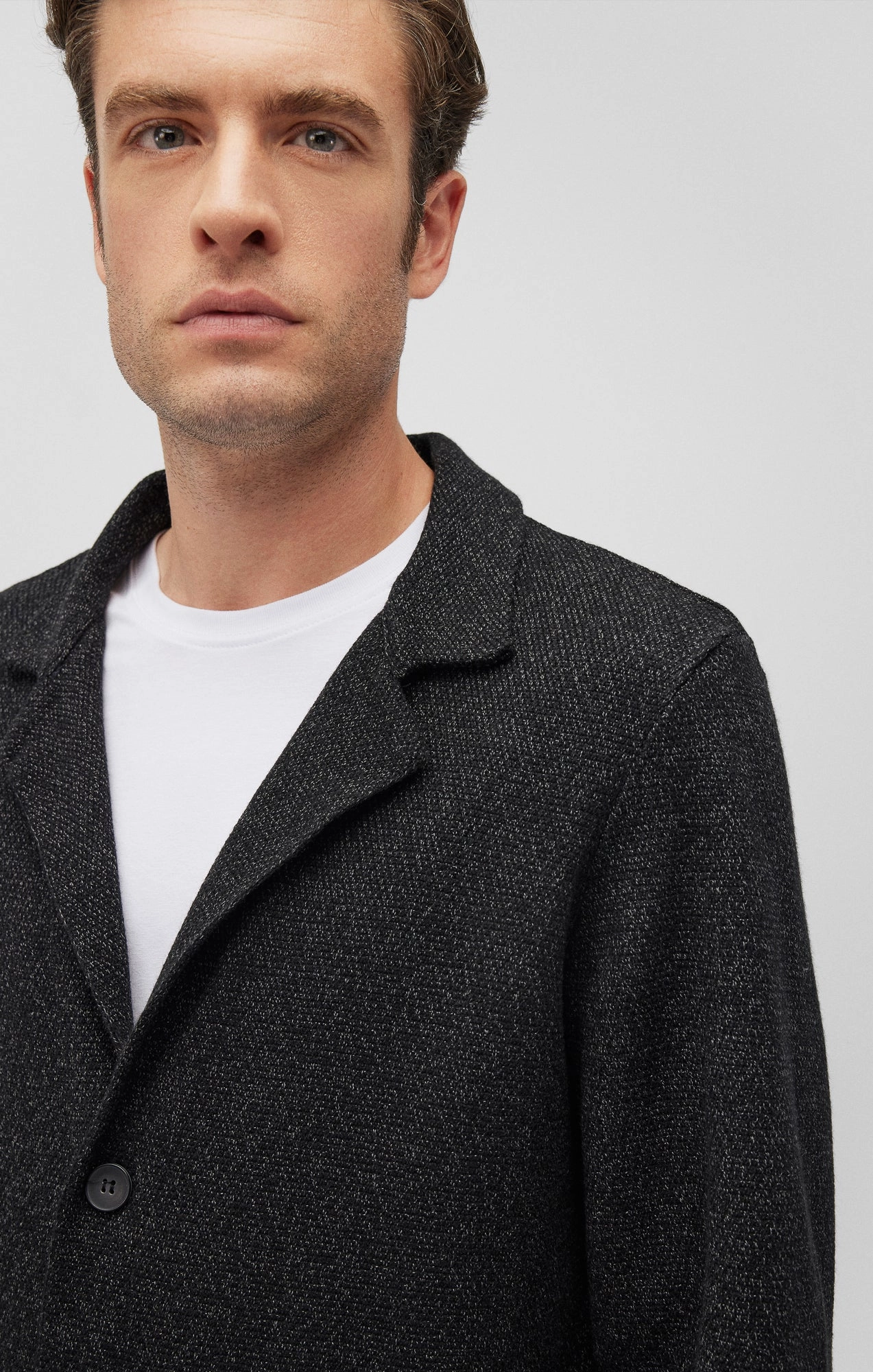 SEAN BLAZER JACKET IN BLACK Easy Care Finish