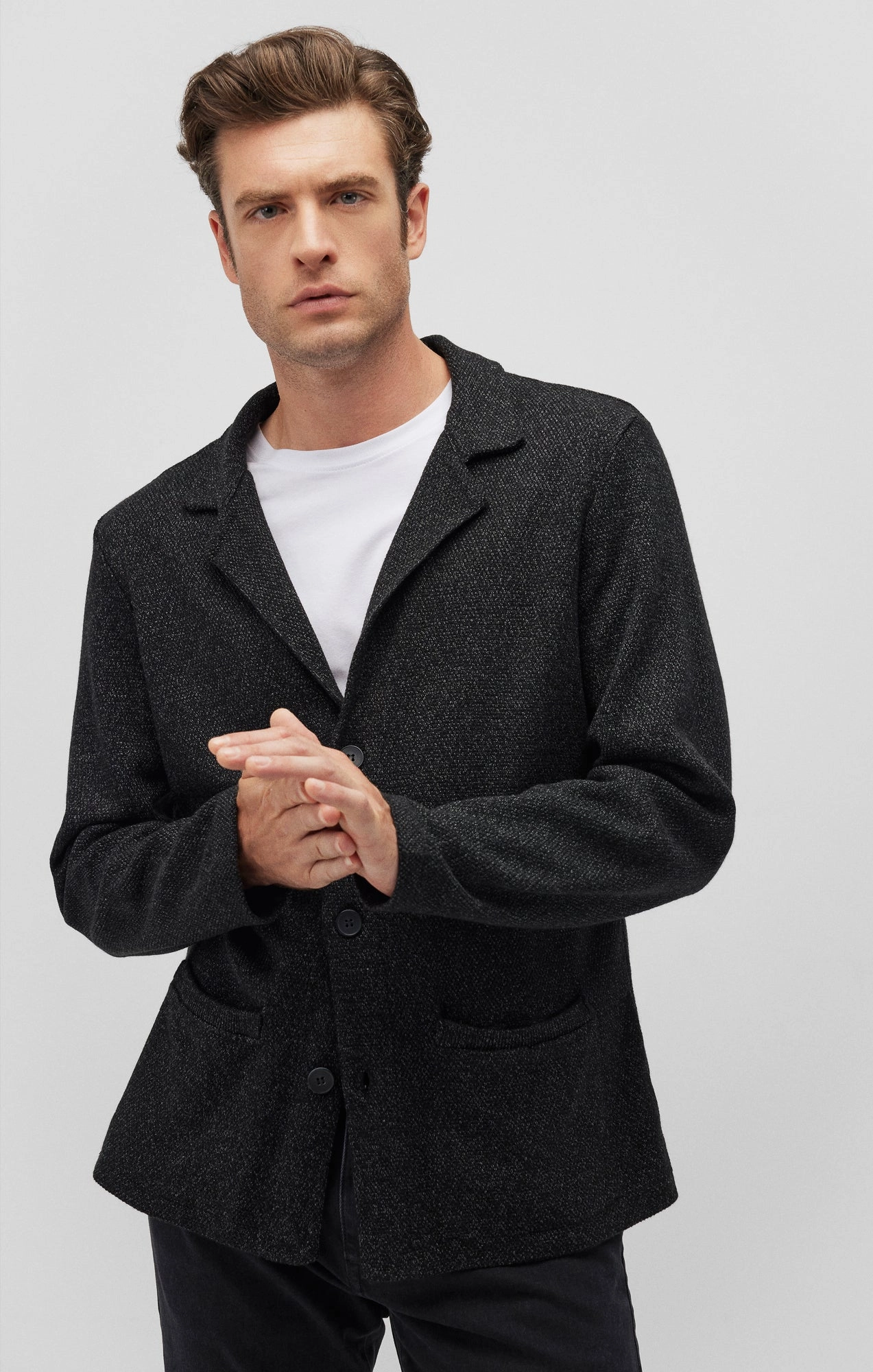 SEAN BLAZER JACKET IN BLACK Non Irritating Lining City Chill Style