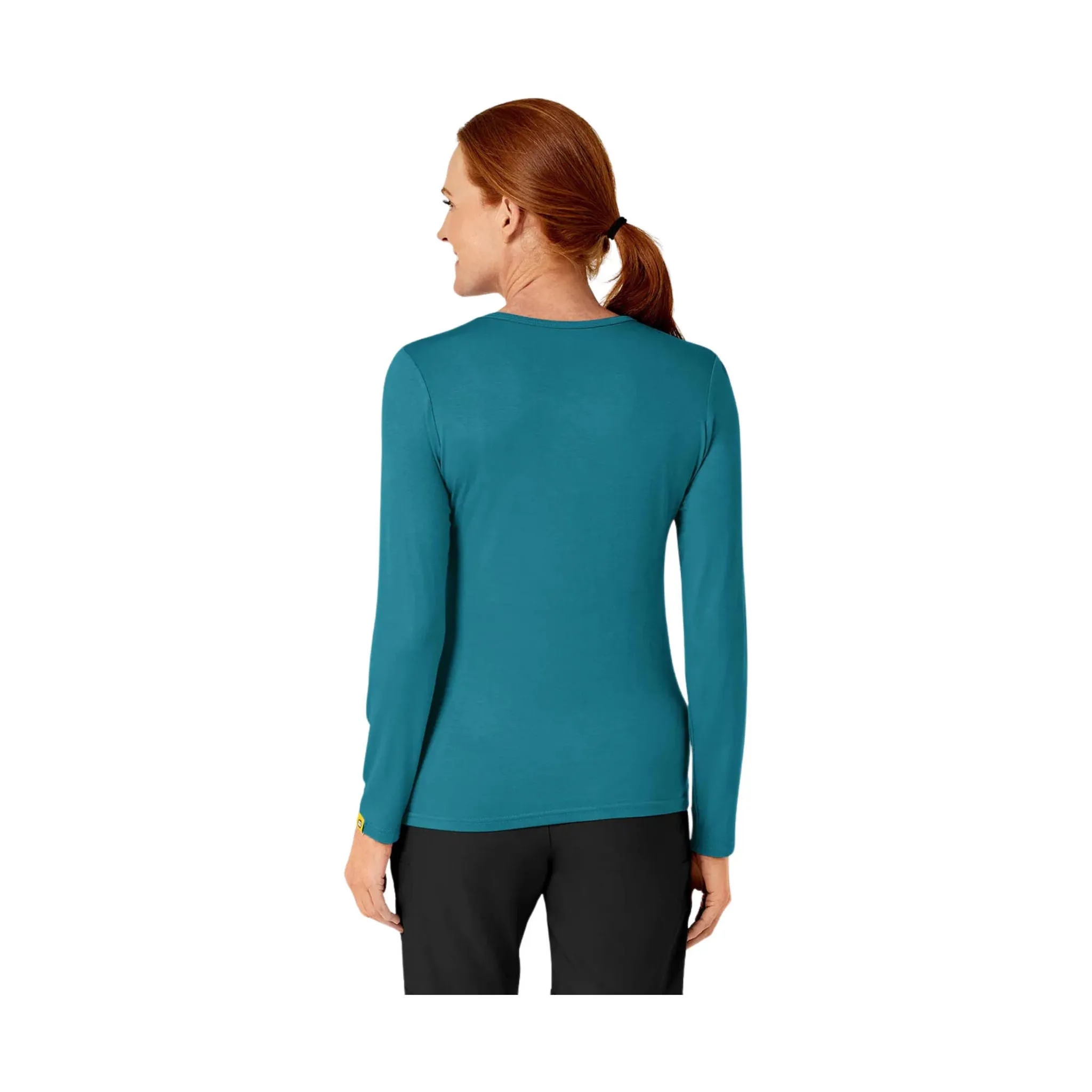Wink Women's Silky Long Sleeve Top - Bay Blue Street-Ready Look