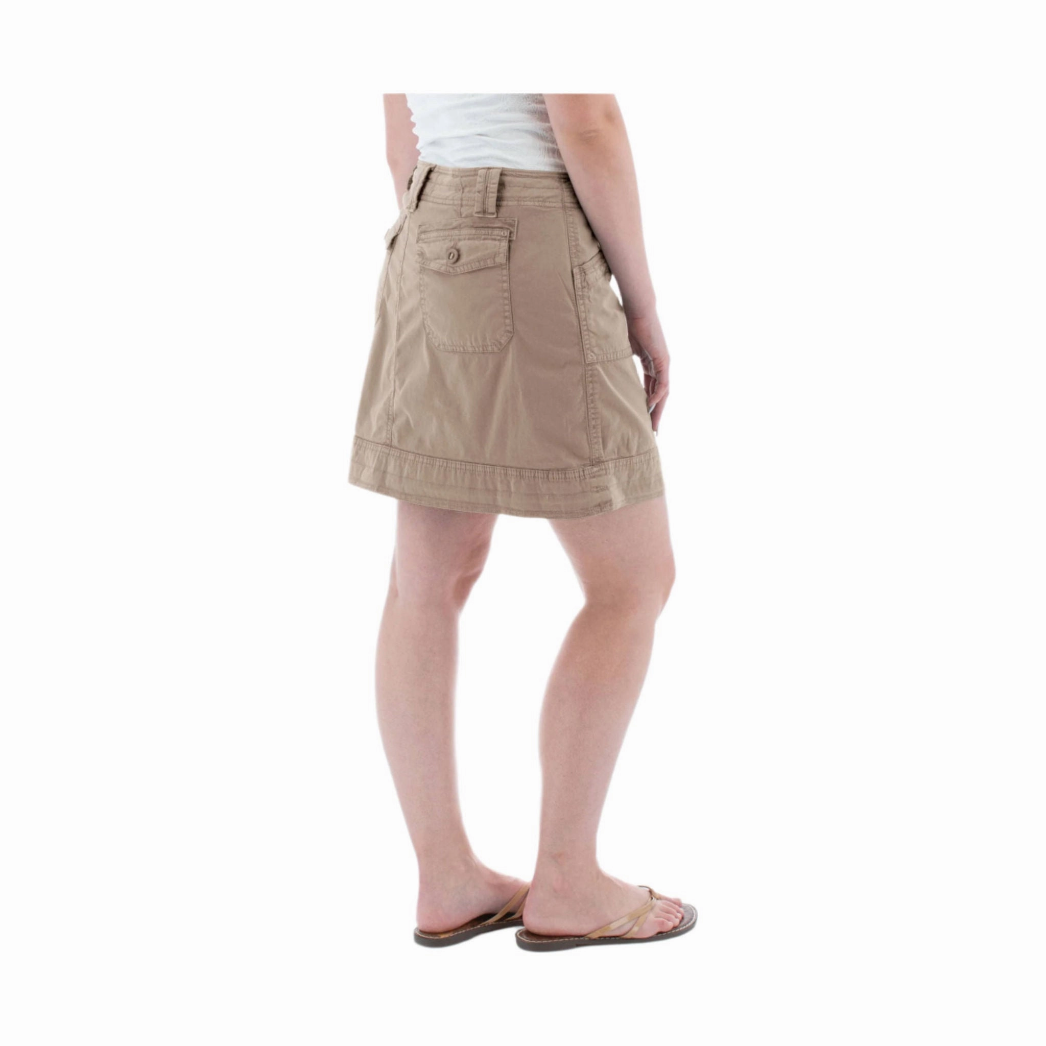 Aventura Women's Arden Woven Organic Skort - Cinder Slim Fit Band