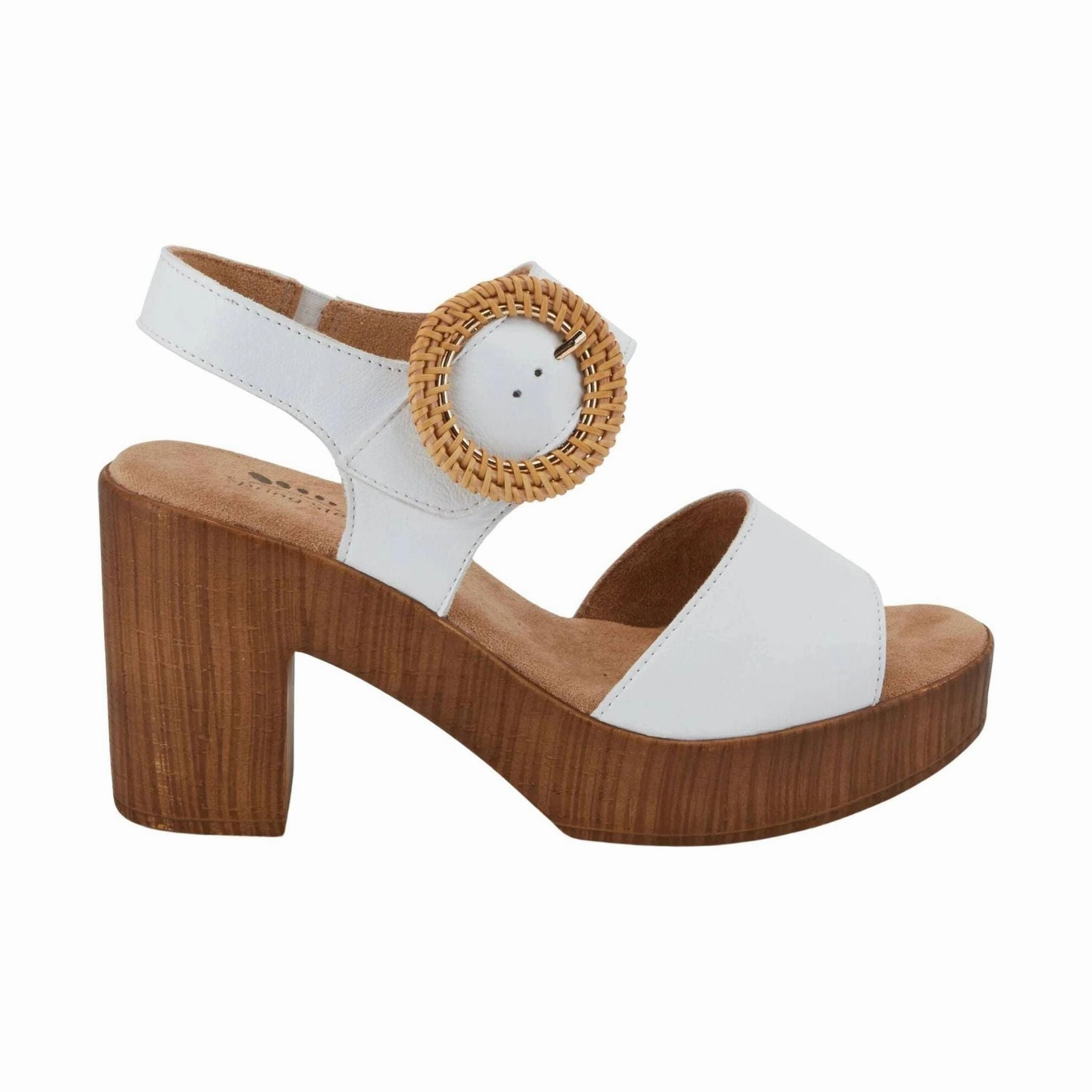 Breezy Mood Cozy Vibe Spring Step Women's Gamona Sandals - White
