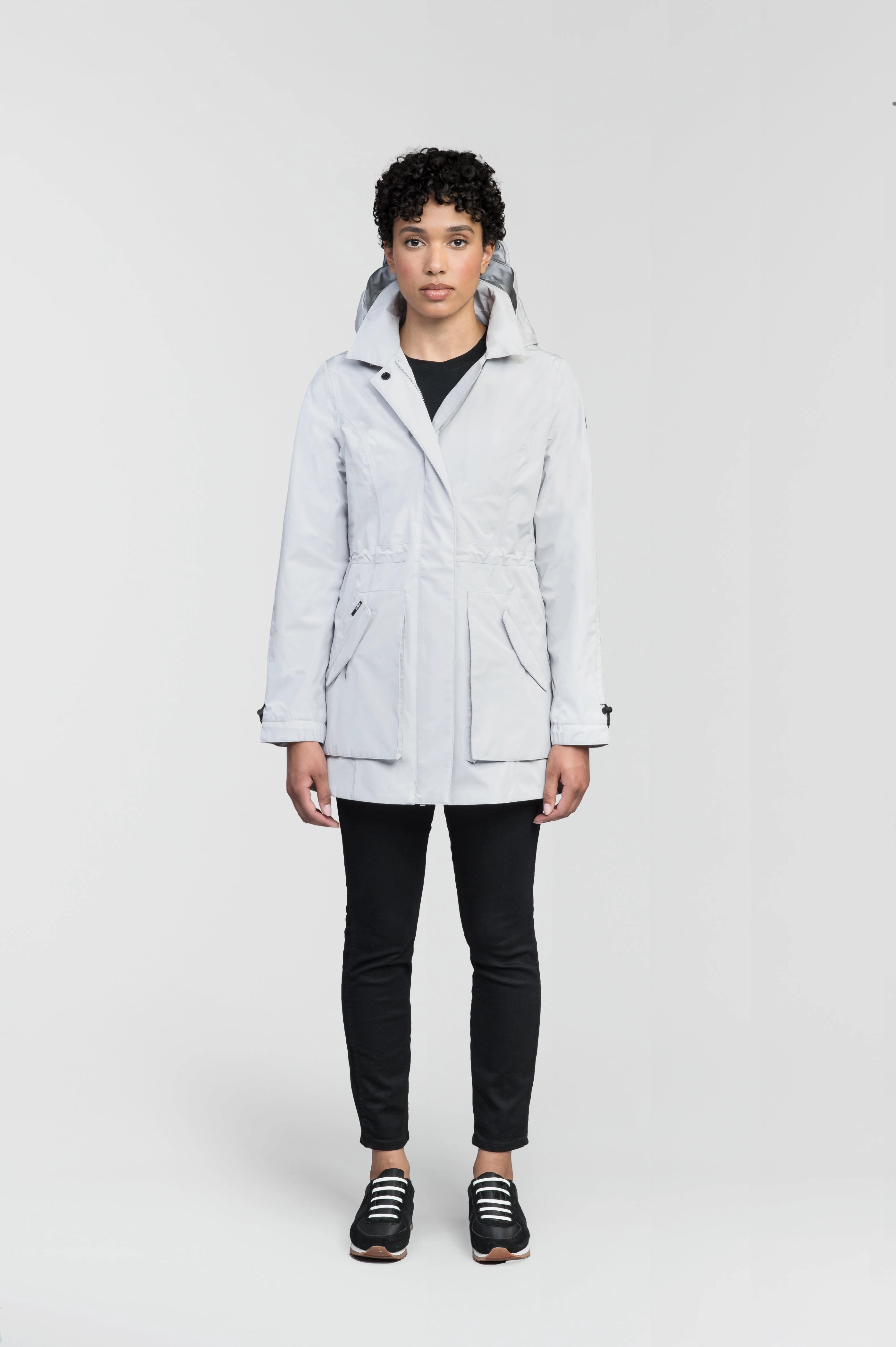 RibbedTrims Terra Women's Thigh Length Jacket