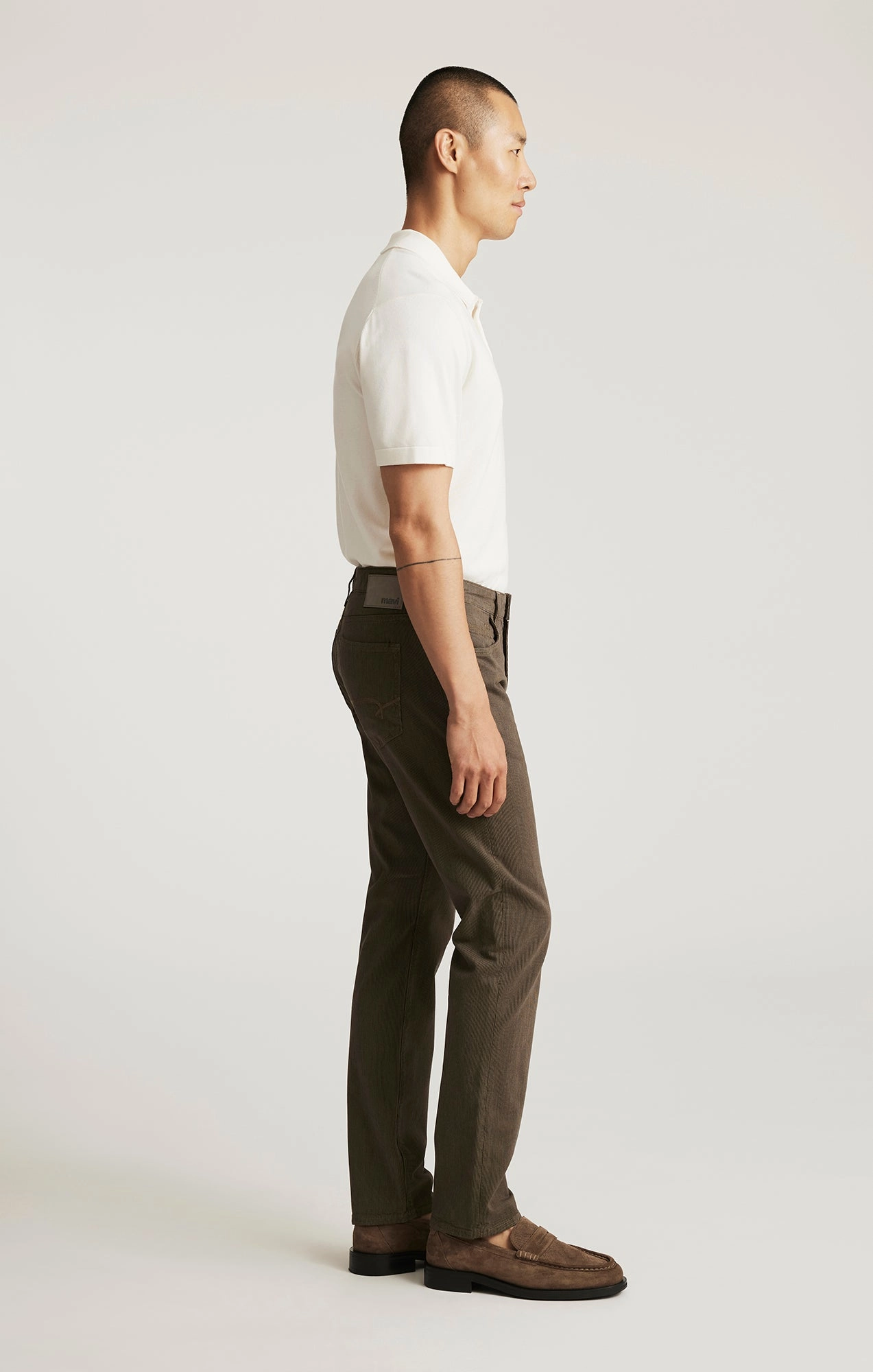 JAKE SLIM LEG IN KHAKI STRIPE Core Basic