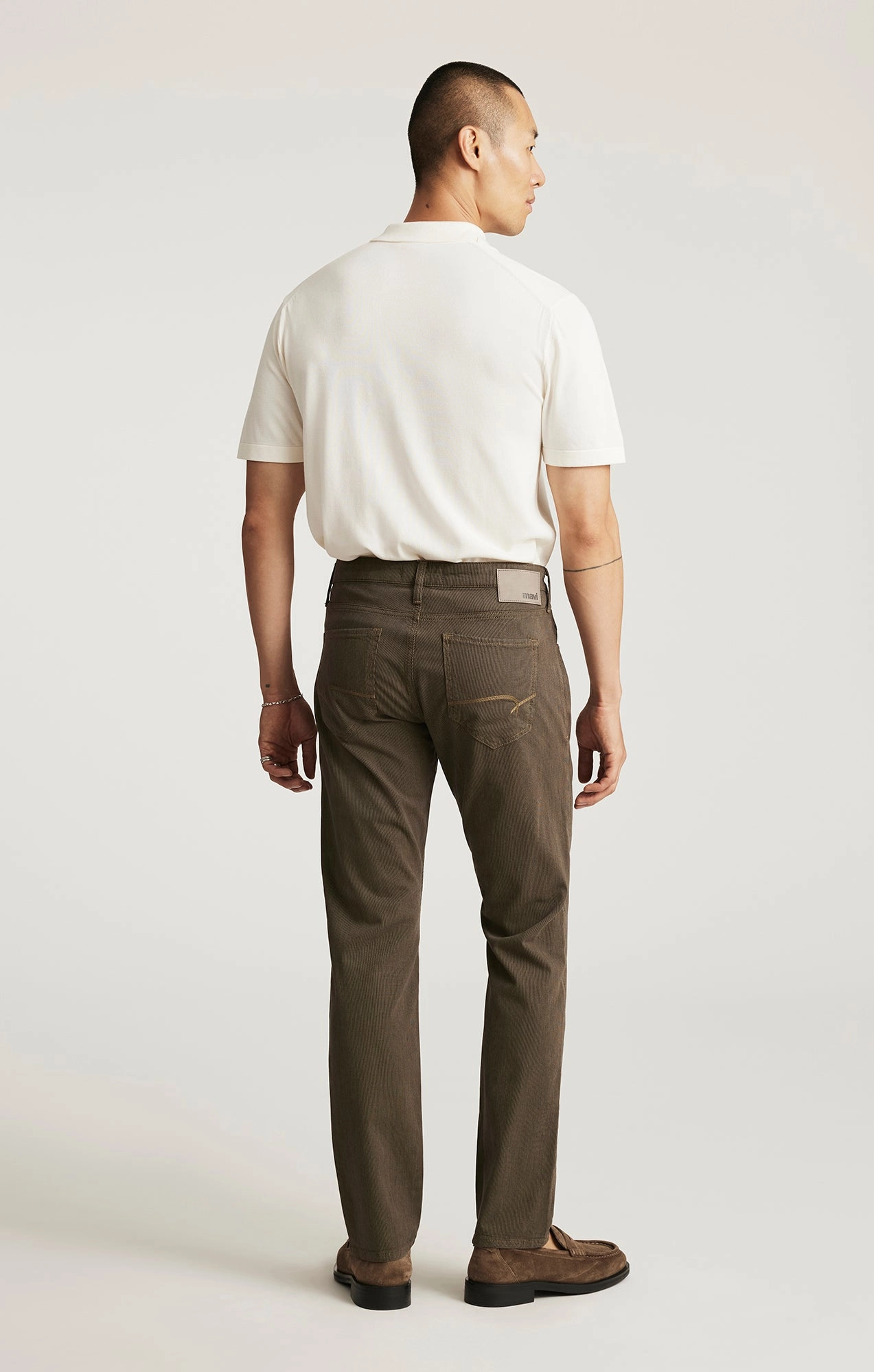 UVProtectiveLayer JAKE SLIM LEG IN KHAKI STRIPE