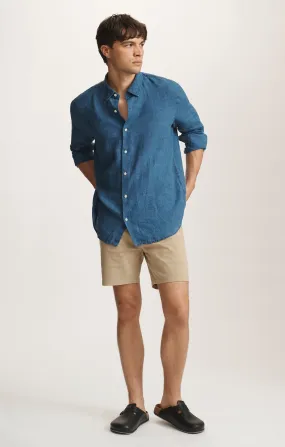 NATE SHORTS IN KHAKI CASUAL TWILL Trendy Comfort Easy Flow Fit