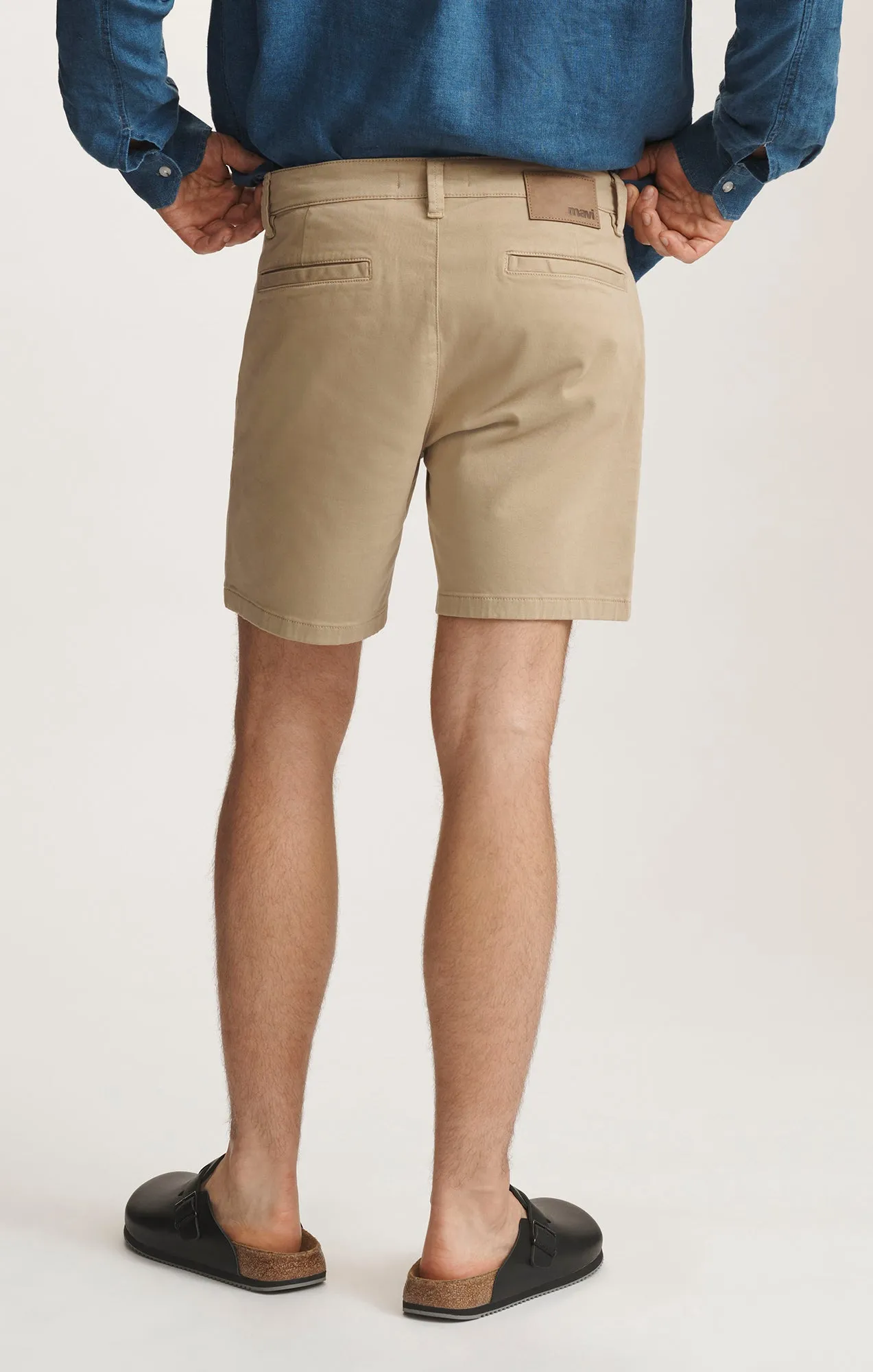 NATE SHORTS IN KHAKI CASUAL TWILL Tagless Design