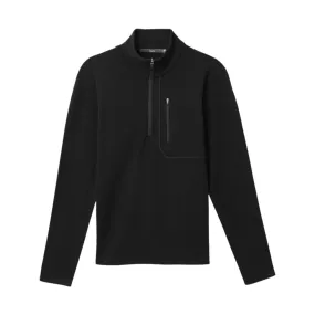 Laser Cut Vents Ibex Men's Shak Quarter Zip - Black