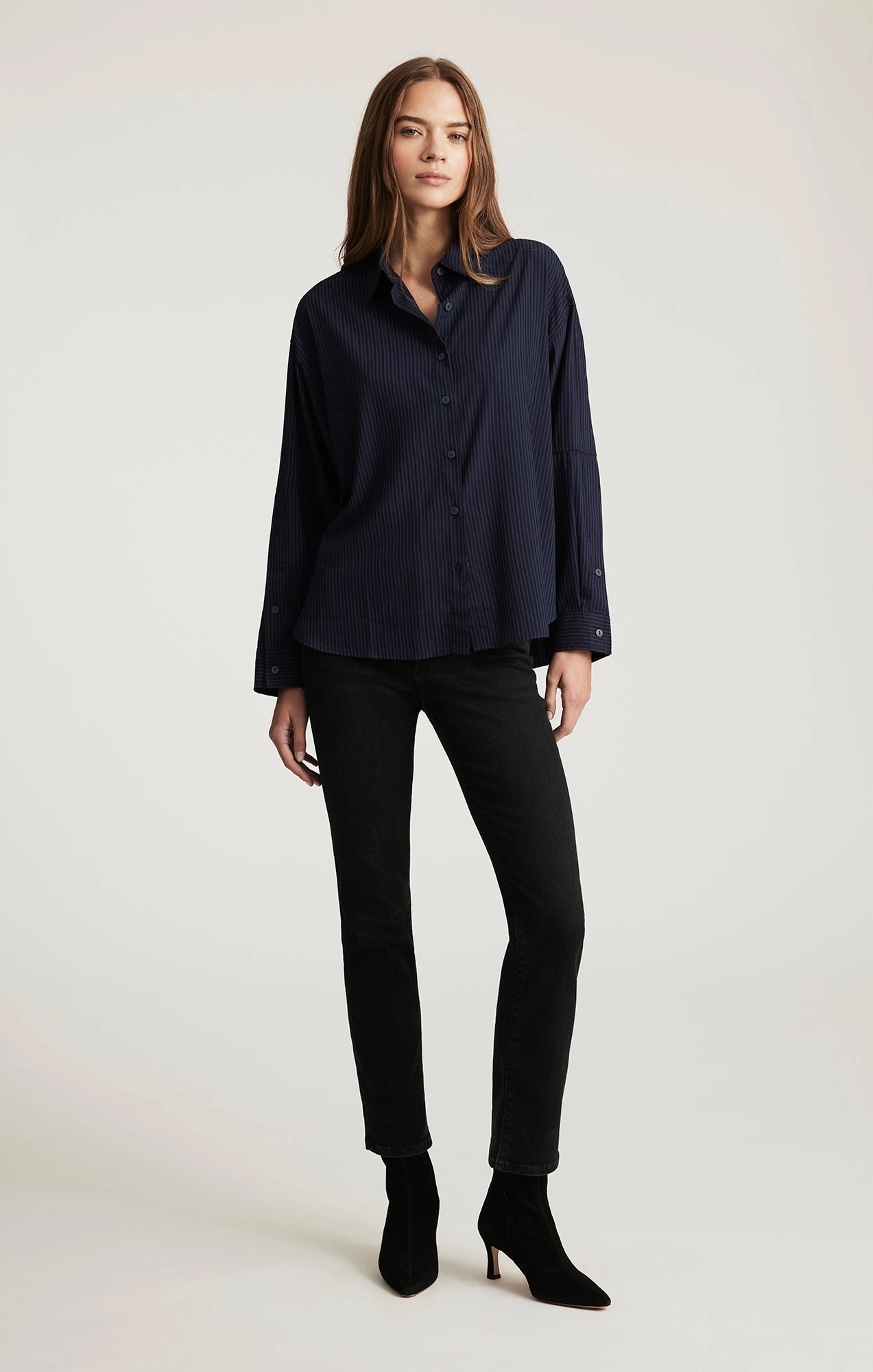 Daily Go-To On The Move KENDRA STRAIGHT LEG IN DARK SMOKE FLEX BLUE