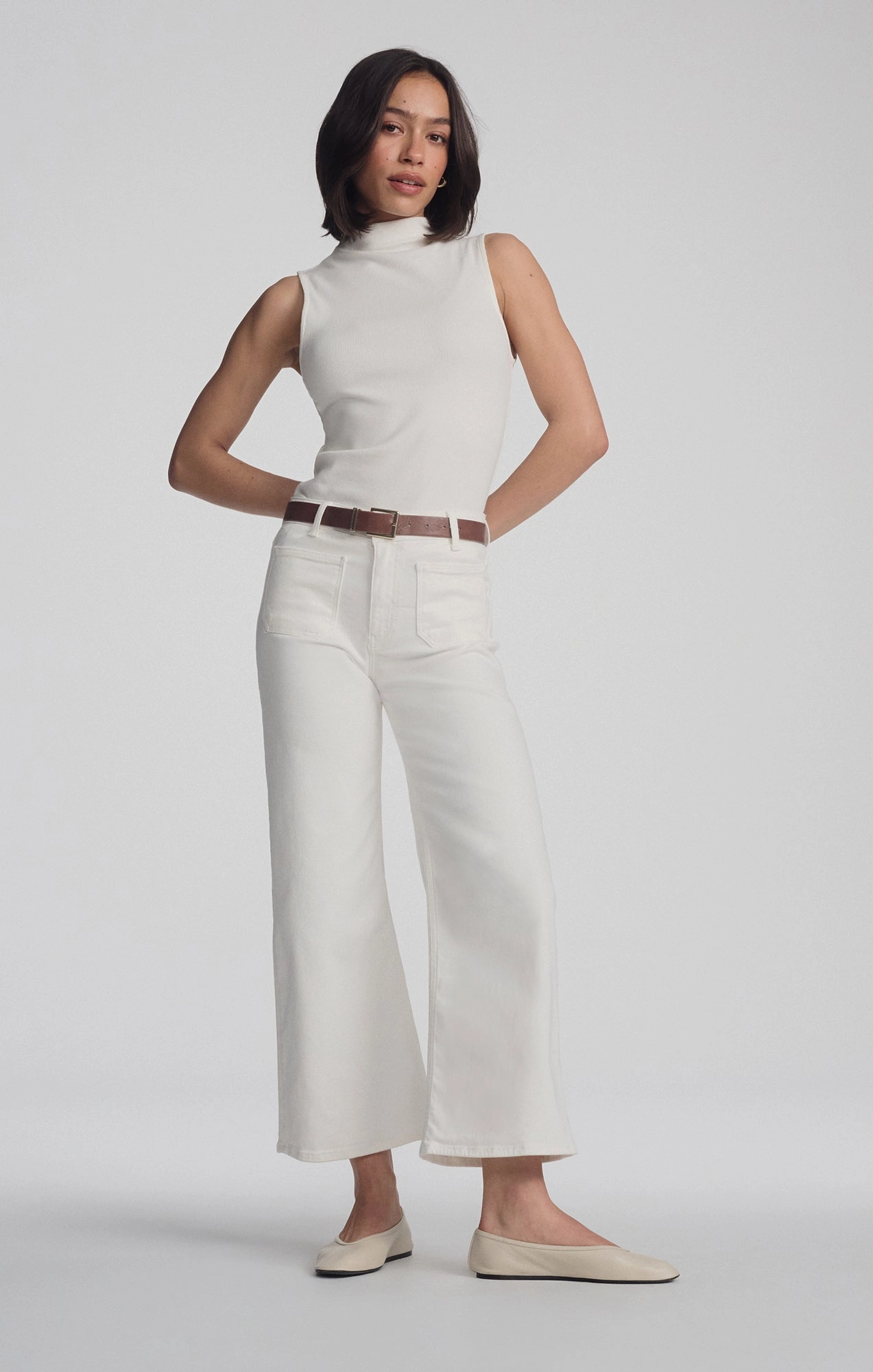 PALOMA MARINE WIDE LEG IN WHITE FLEX BLUE Outfit Ideas