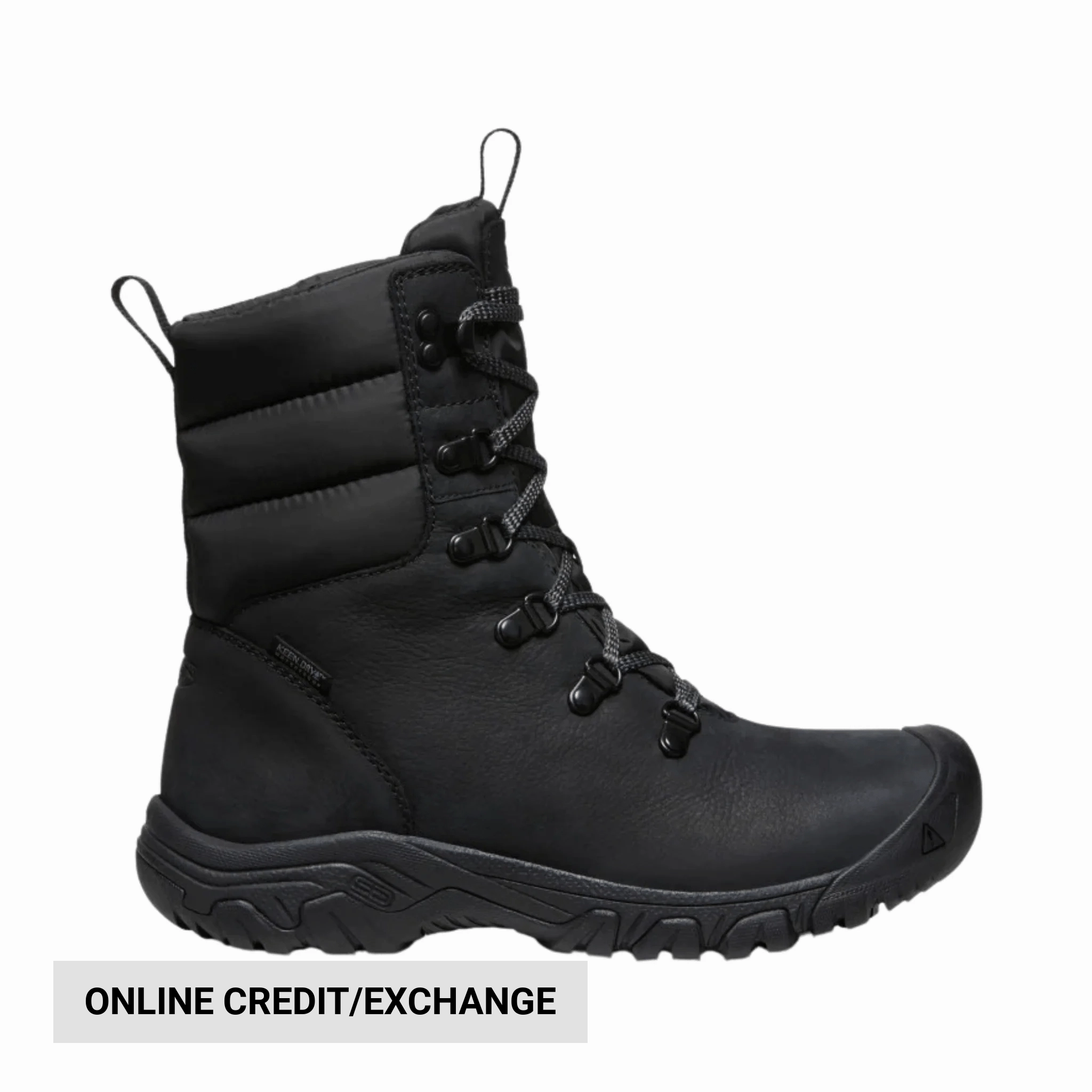 KEEN Women's Greta Waterproof Winter Boots - Black High Traction Urban Commute