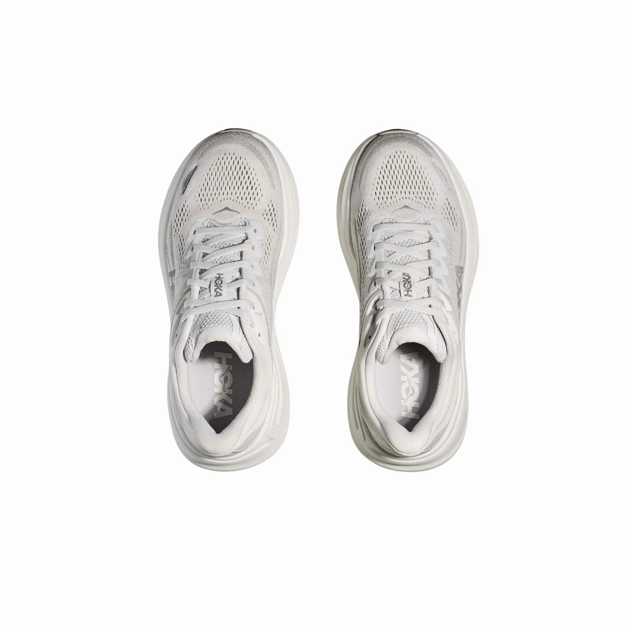 Weekend Plans Thermal Regulating Liner HOKA Women's Bondi 9 Running Shoes - Stardust/ Silver