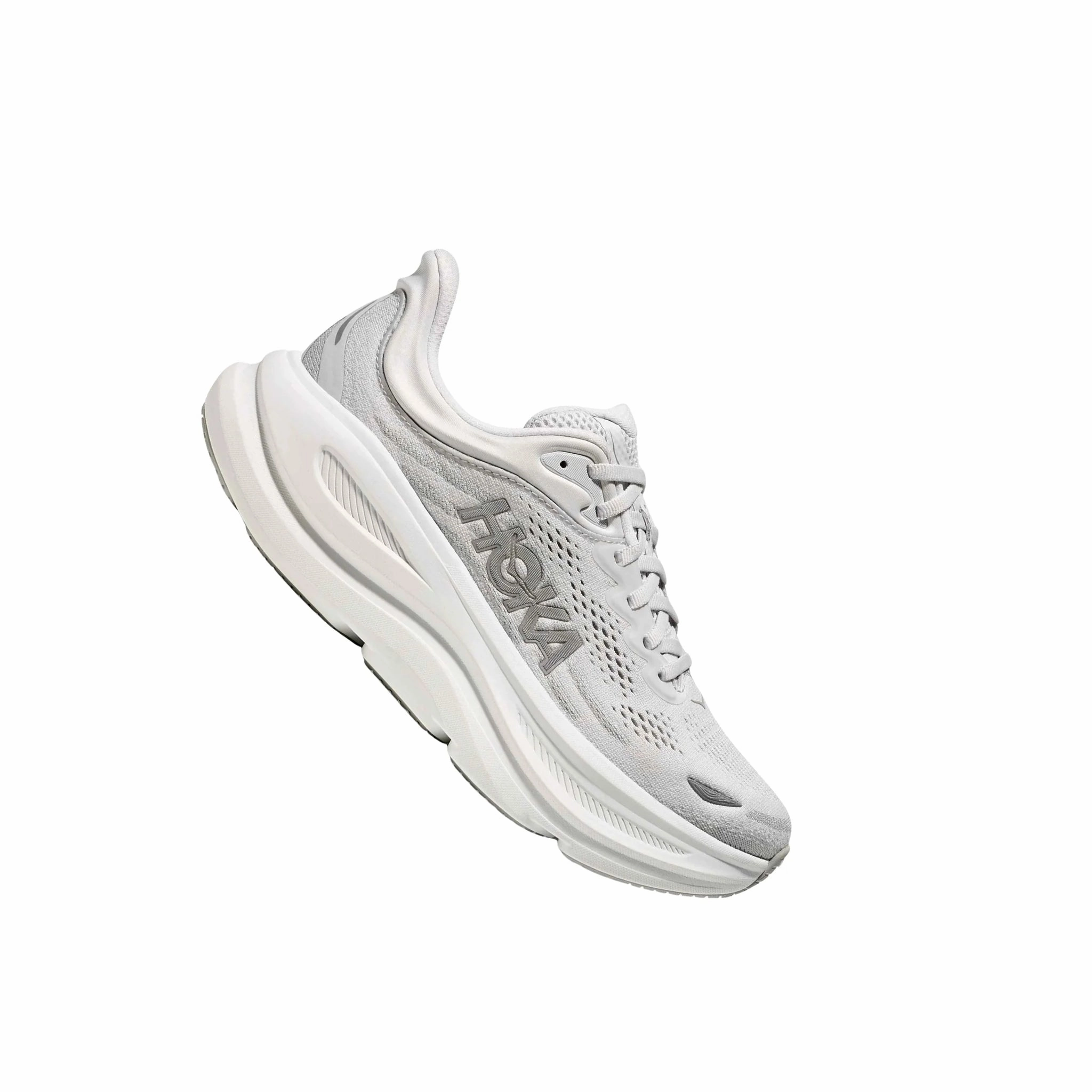 3D printed midsole HOKA Women's Bondi 9 Running Shoes - Stardust/ Silver
