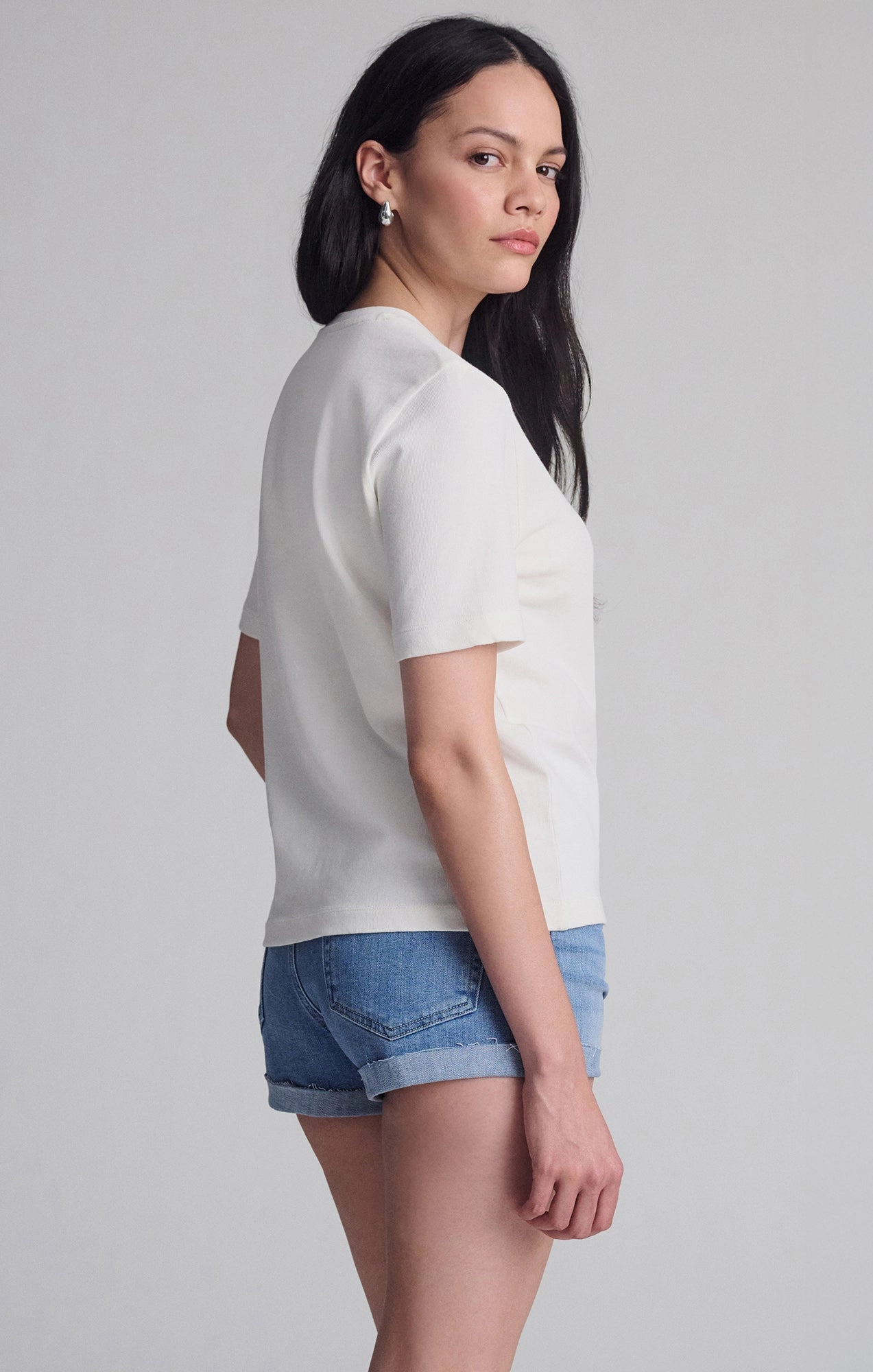 Kids playfulness SHORT SLEEVE CREW NECK T-SHIRT IN COCONUT MILK