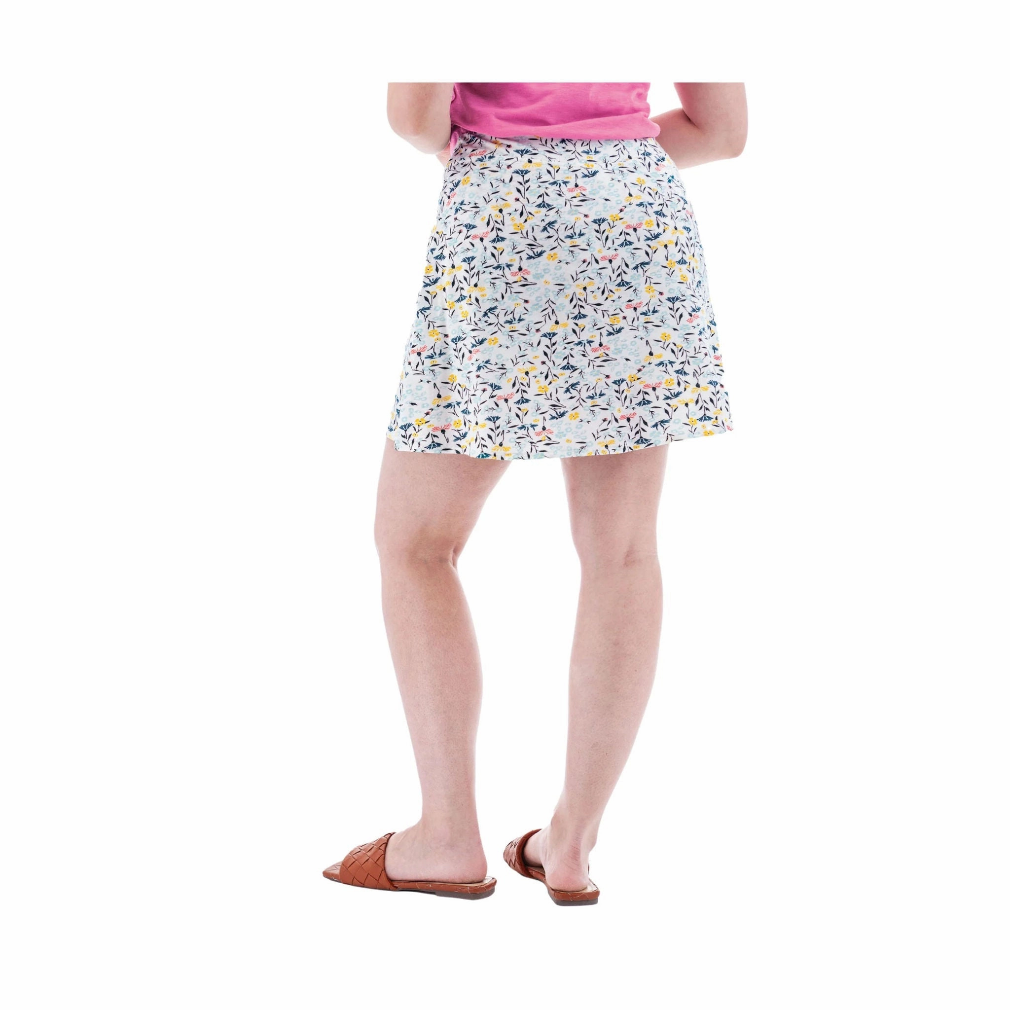 Aventura Women's Linden Print Swing Skort - Multi Hand Painted Unisex style