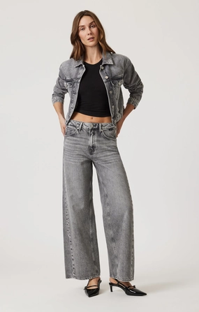 SIENA WIDE LEG IN LIGHT SMOKE DENIM All Season Fit