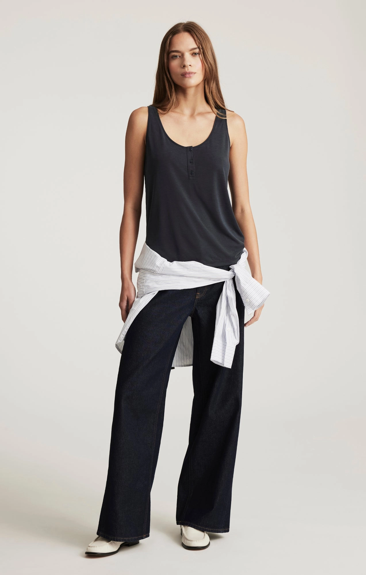 SIENA WIDE LEG IN RINSE CLASSIC DENIM Universal Favorite Family Style Parent Style Smart Casual