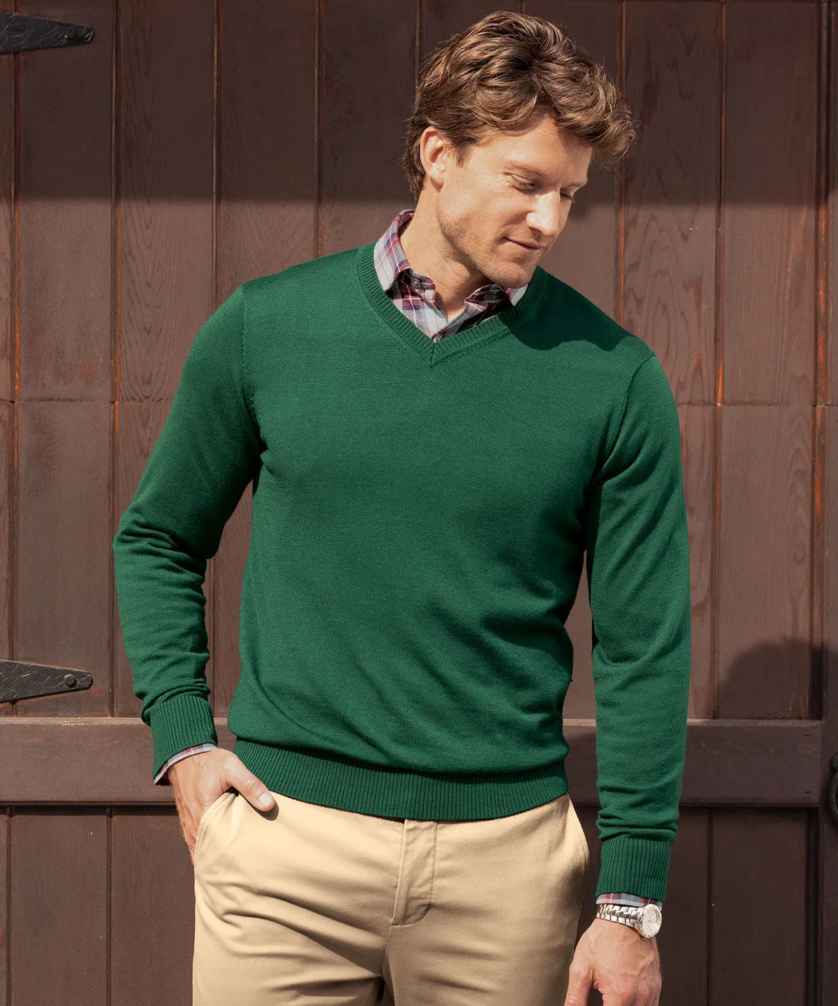 Soft Layer Signature 100% Merino Wool V-Neck Sweater