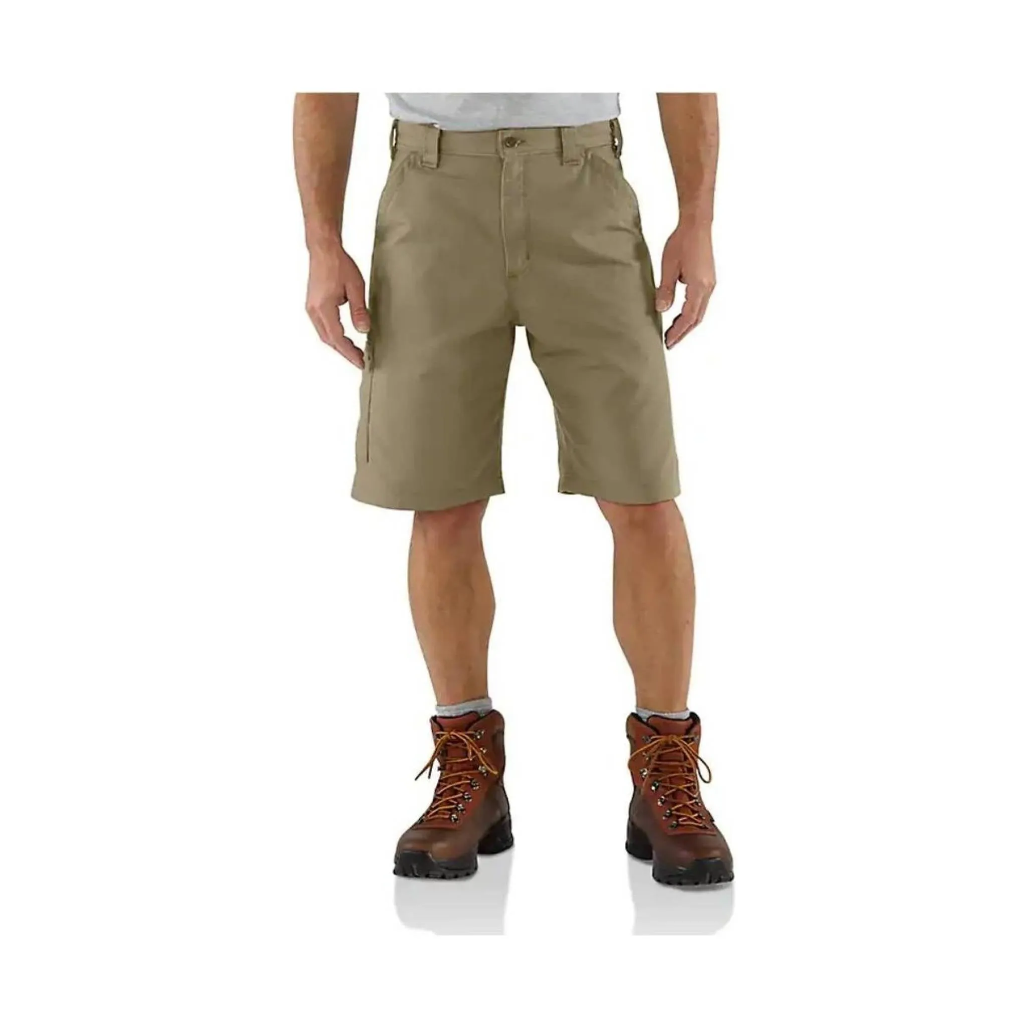 Carhartt Men's Loose Fit Canvas Utility Work Shorts 10 Inch - Dark Khaki Active Layer Quick Fit Comfort
