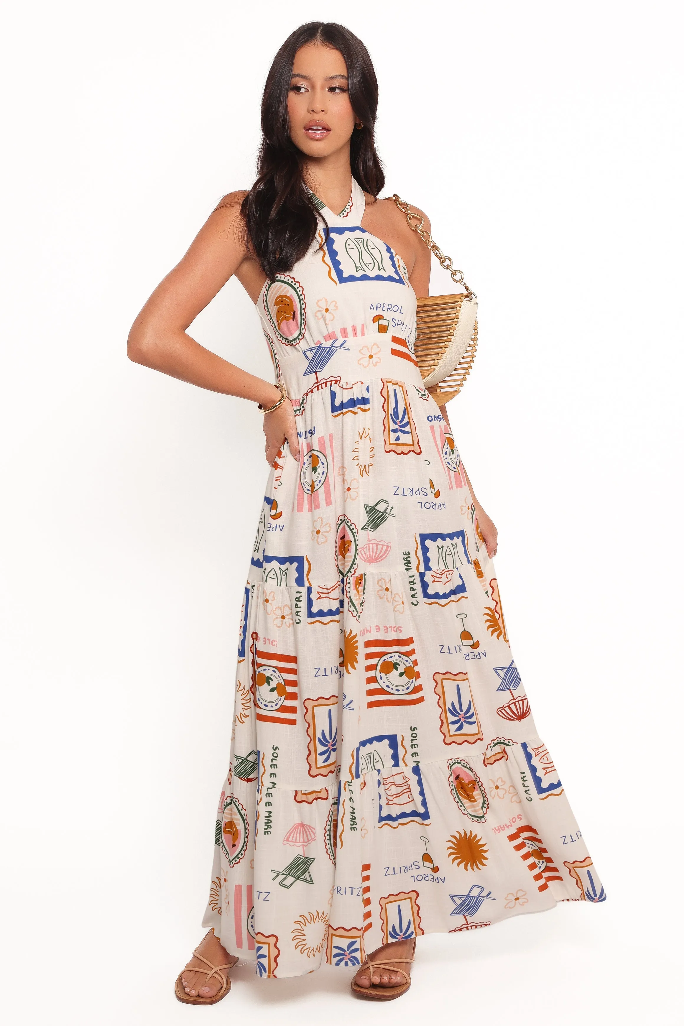 Jelena Maxi Dress - Ocean Oasis Smart Tailoring