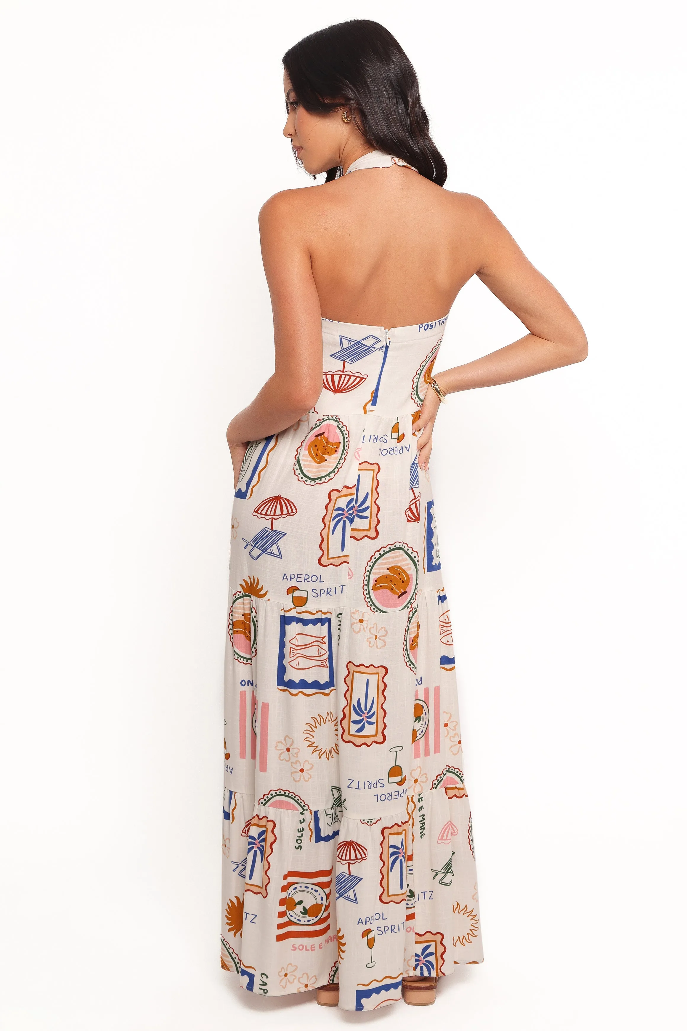 Feminine Cut Jelena Maxi Dress - Ocean Oasis