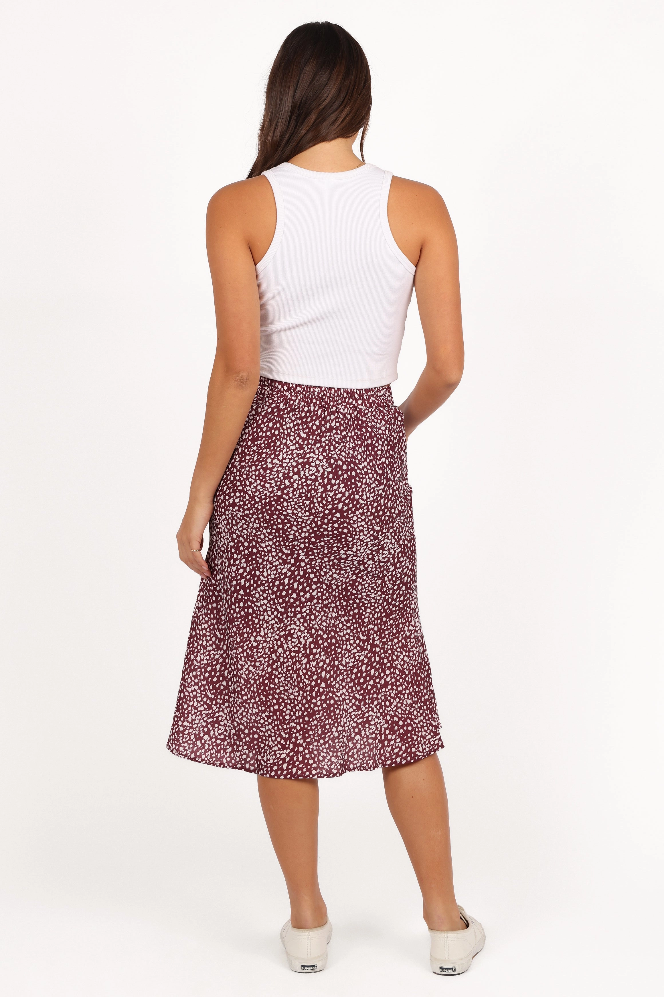 Soft Touch Falco Skirt - Burgundy