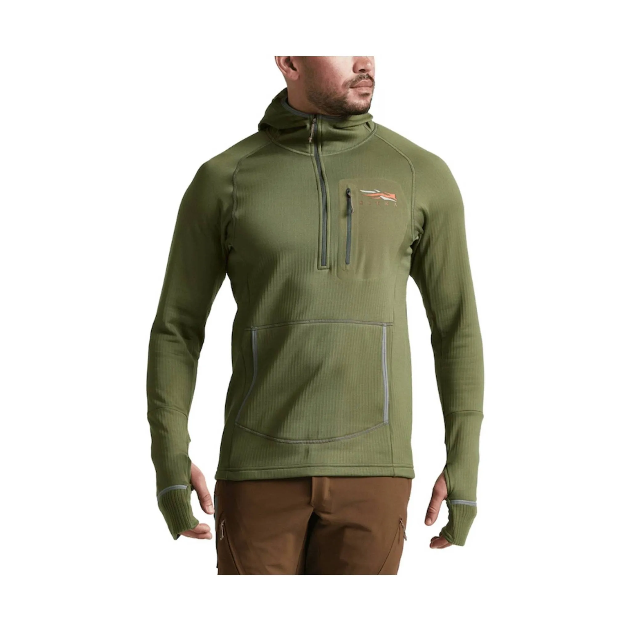 Commuter Friendly Look Breathable mesh lining Sitka Men's Fanatic Hoody - Forest