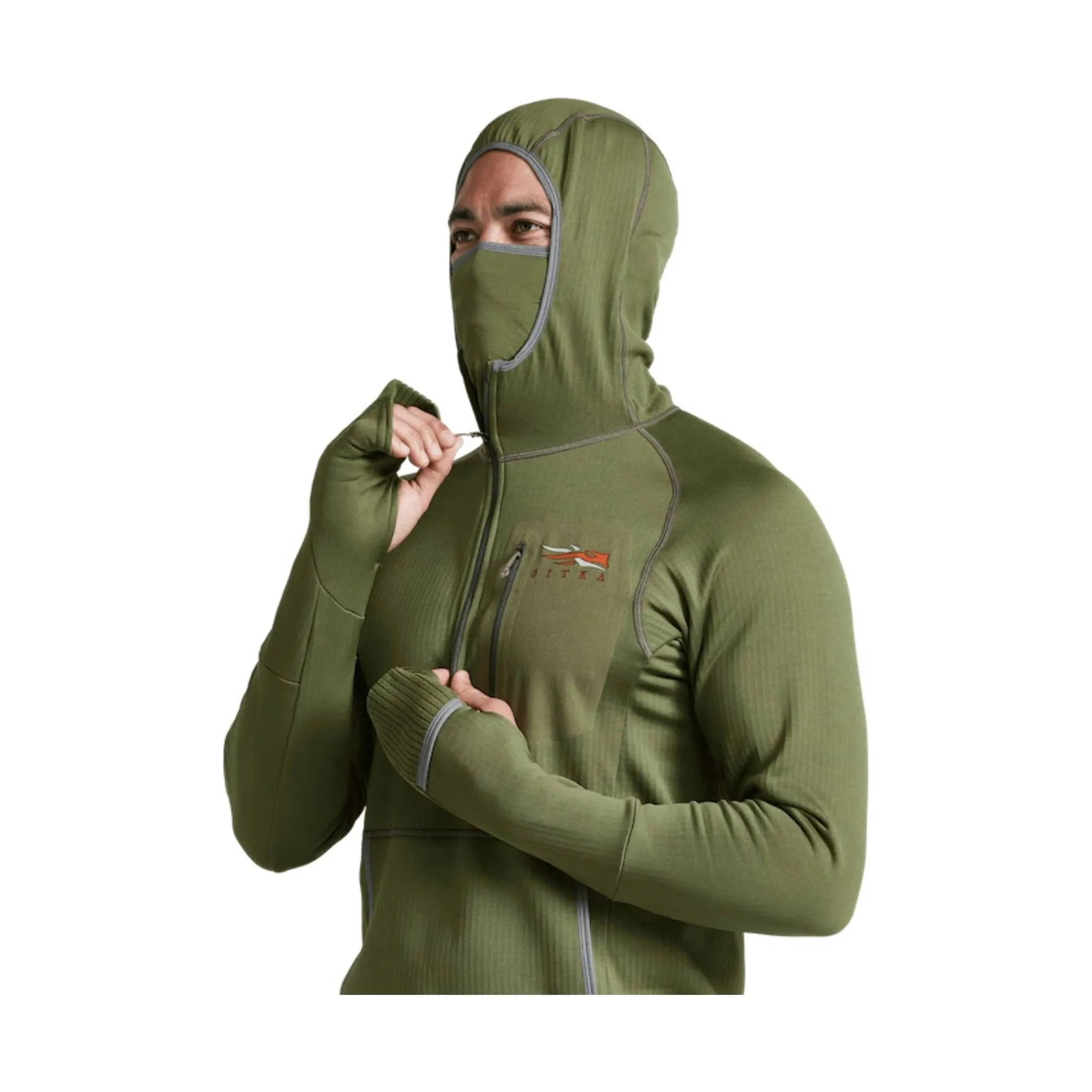 Anti Snag Fabric Sitka Men's Fanatic Hoody - Forest