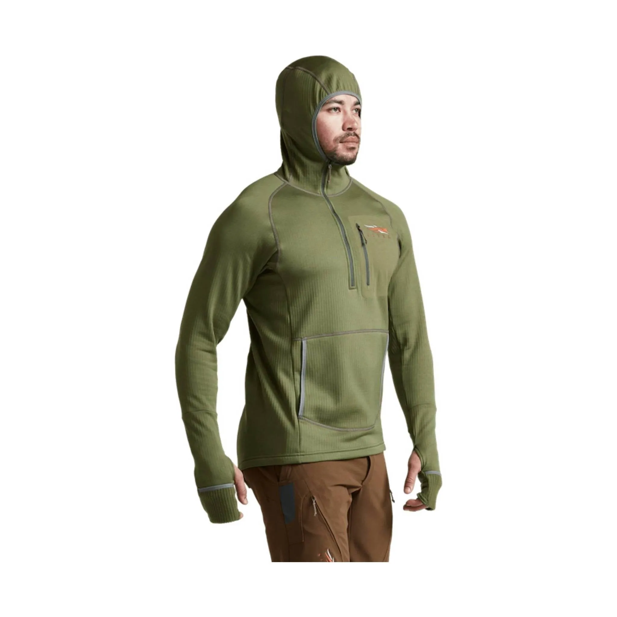 Breathable Lining Design UV Protection Finish Sitka Men's Fanatic Hoody - Forest