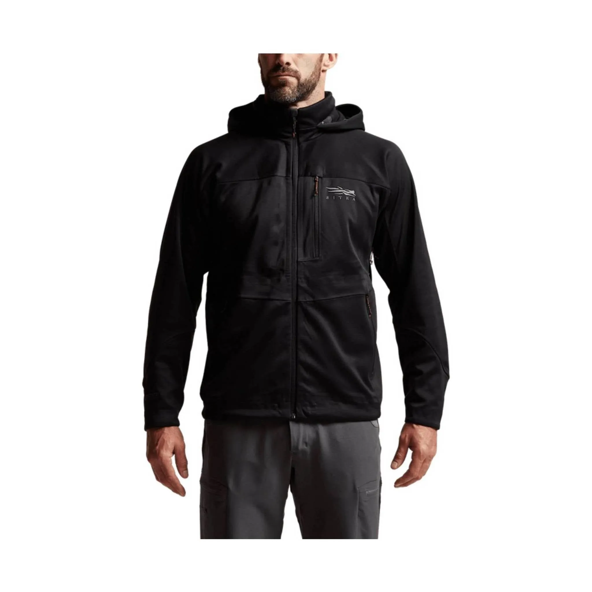 Sitka Men's Jetstream Jacket - Black Scratch Resistant Zippers
