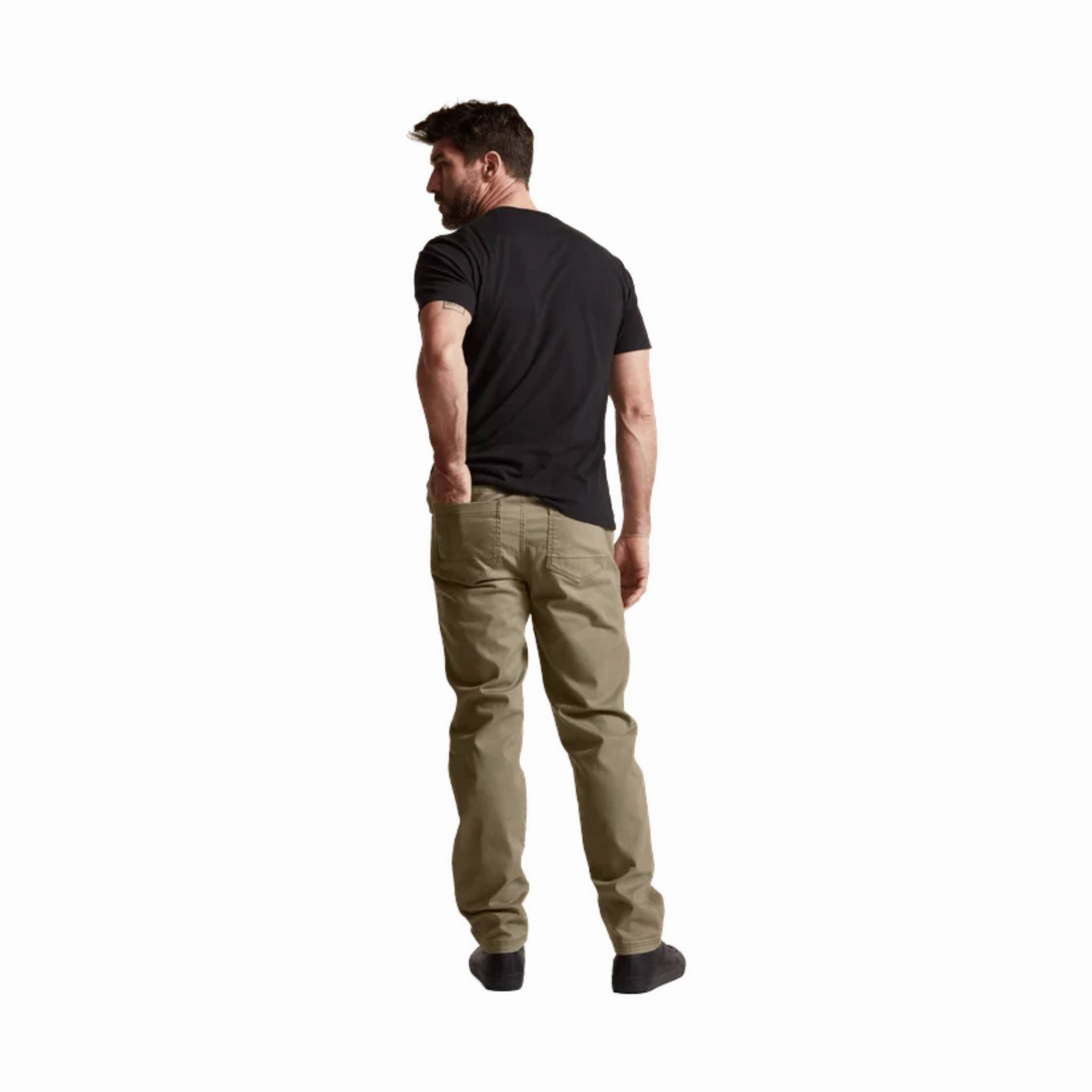 High Stretch Fit Minimalist Waist Sitka Men's Three Season Pant - Buckskin
