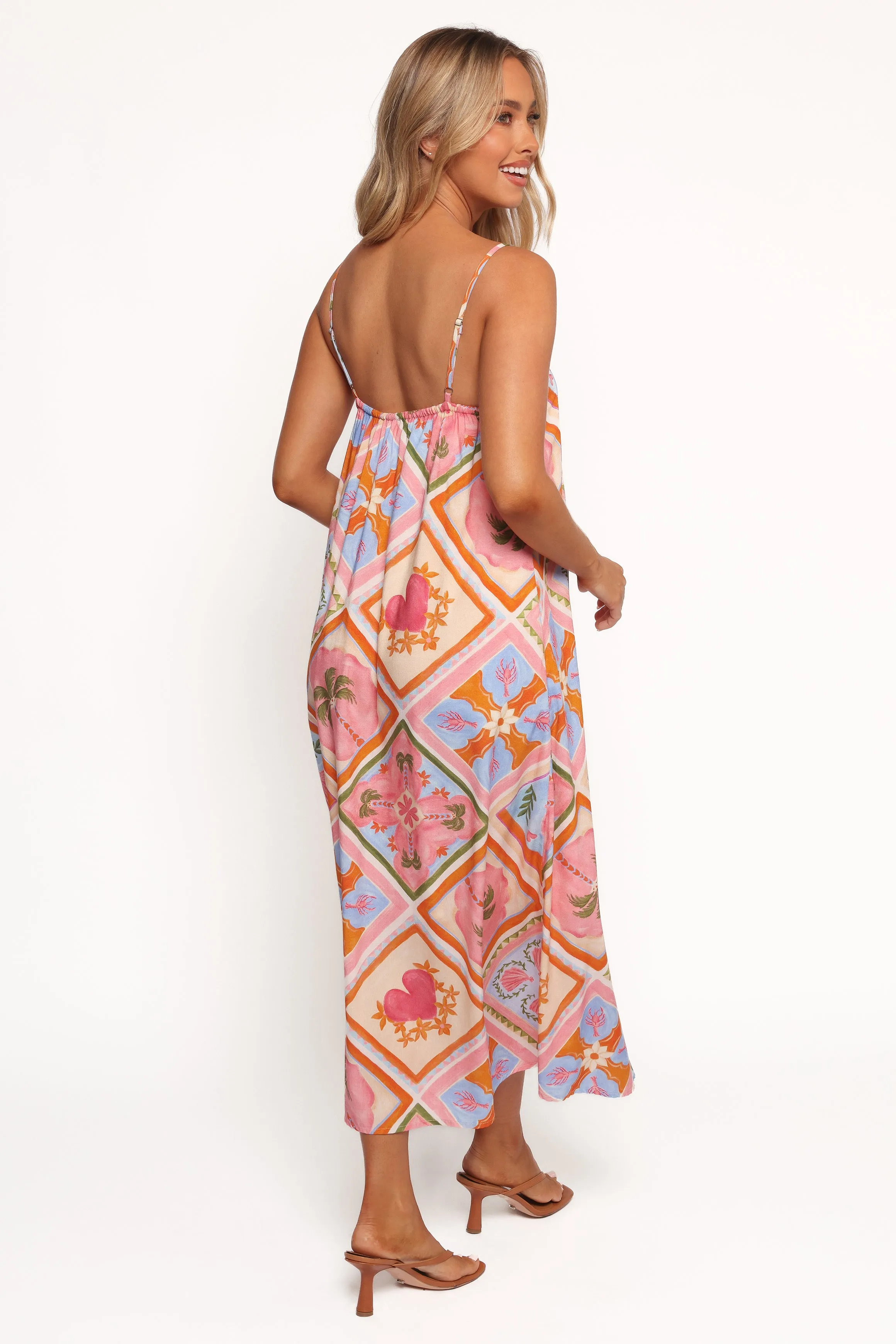 Gisela Midi Dress - Multi Tile All-season garment