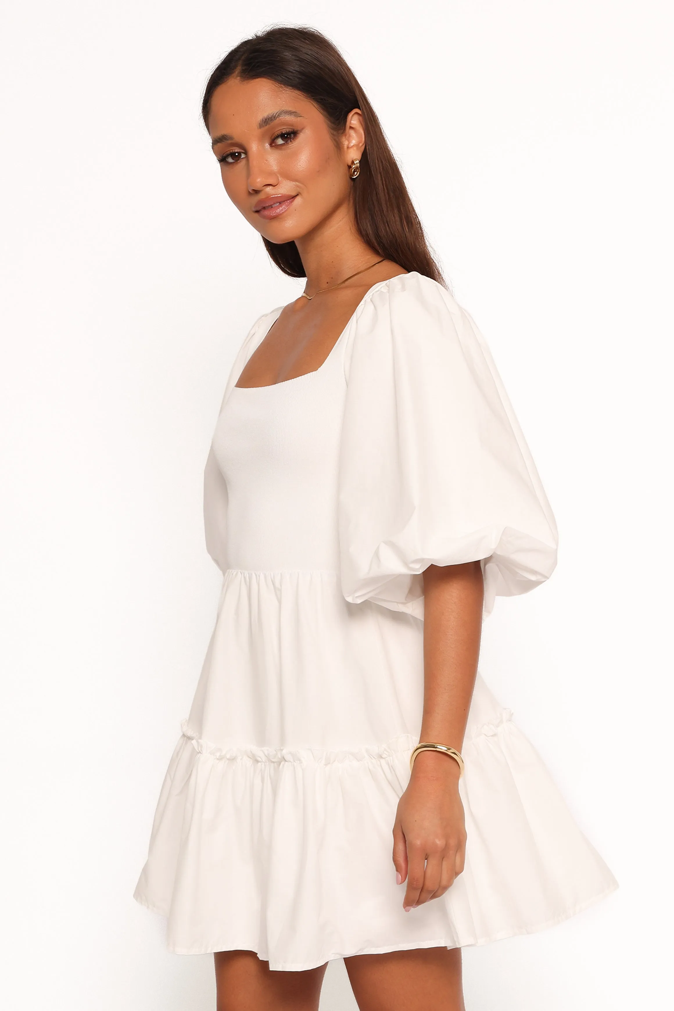 Meredith Mini Dress - White Vibrant Form