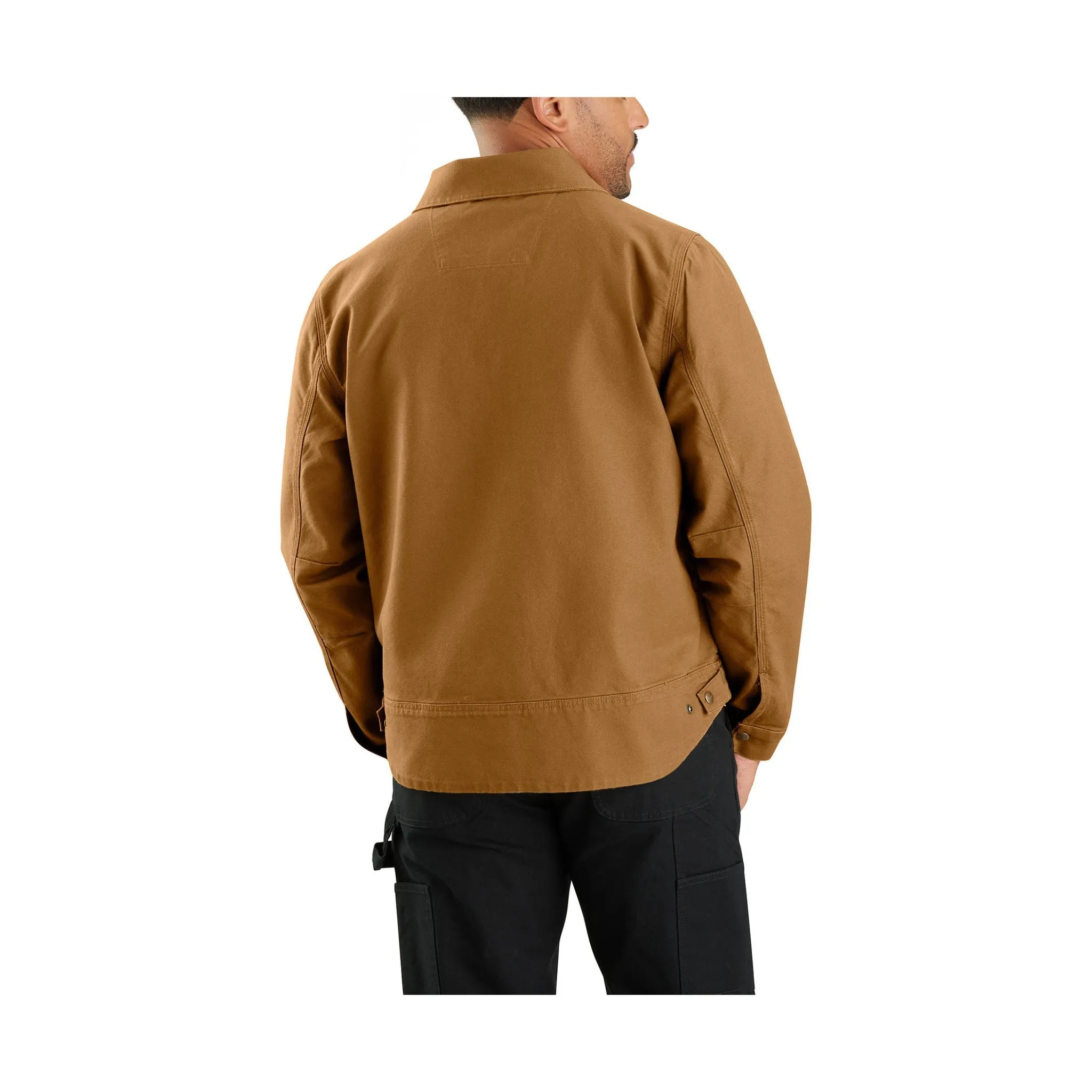 Carhartt Men's Rugged Flex Relaxed Fit Duck Jacket - Carhartt Brown Down Stuffed