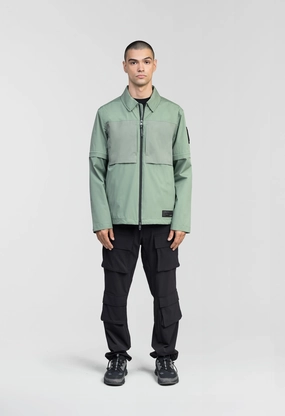 Thurlow Men's Performance Zip Off Sleeve Rain Shirt HeatRetentionTechnology Water Resistant Fabric