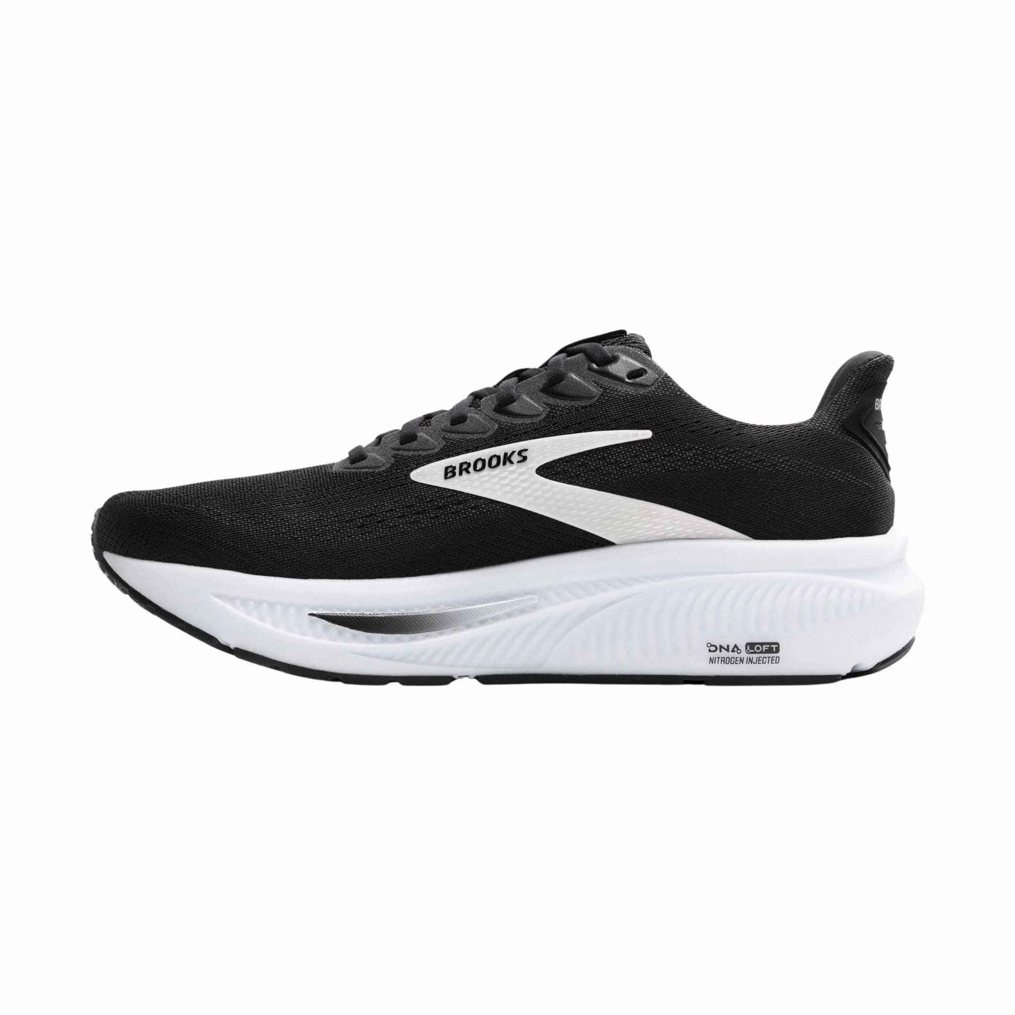 Brooks Women's Ghost 17 Road Running Shoes - Black/Grey/White Sporty Bouncy Ride Feel