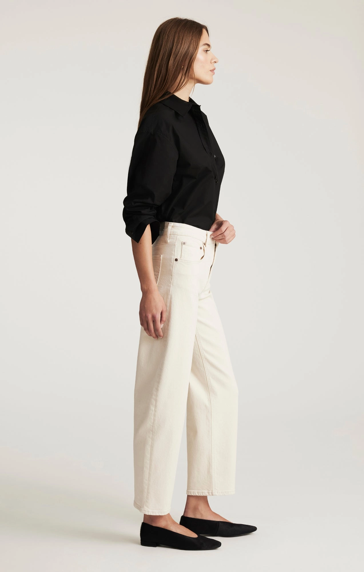 Festival Outfit Affordable Sunny Vibes Tailored Style NICA BARREL IN BEIGE CLASSIC BLUE