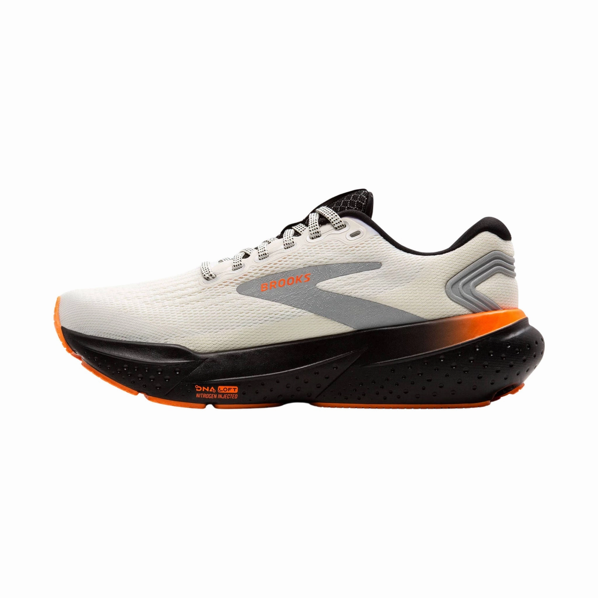 City Function Elegant shock absorption Brooks Women's Glycerin 21 Road Running Shoes - Ecru/Orange/Black