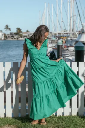 Elina Maxi Dress - Green Trendy Piece relaxed shape