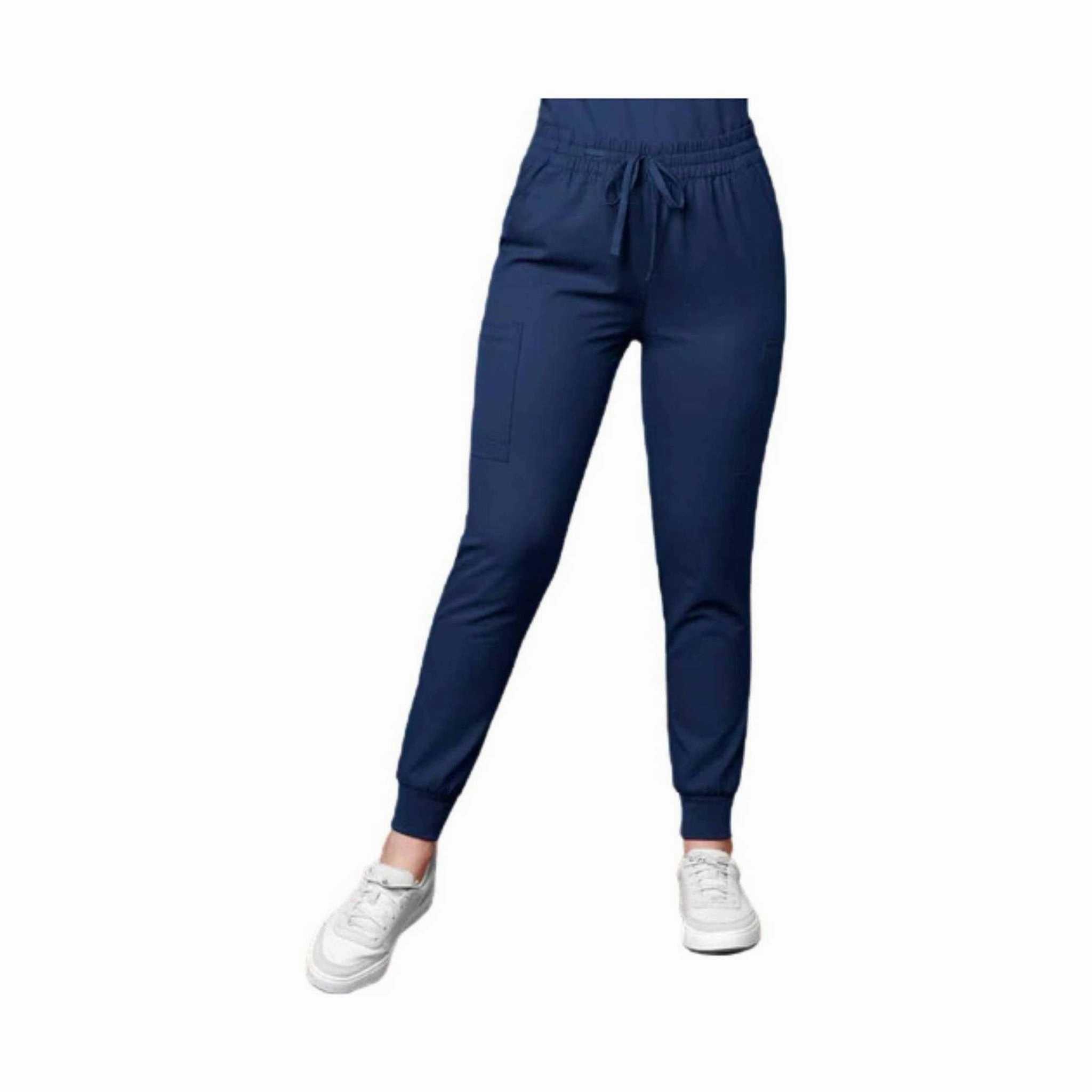 Wink Women's Jogger Scrub Pant - Navy Blue Ultra Soft Texture Soft and Light