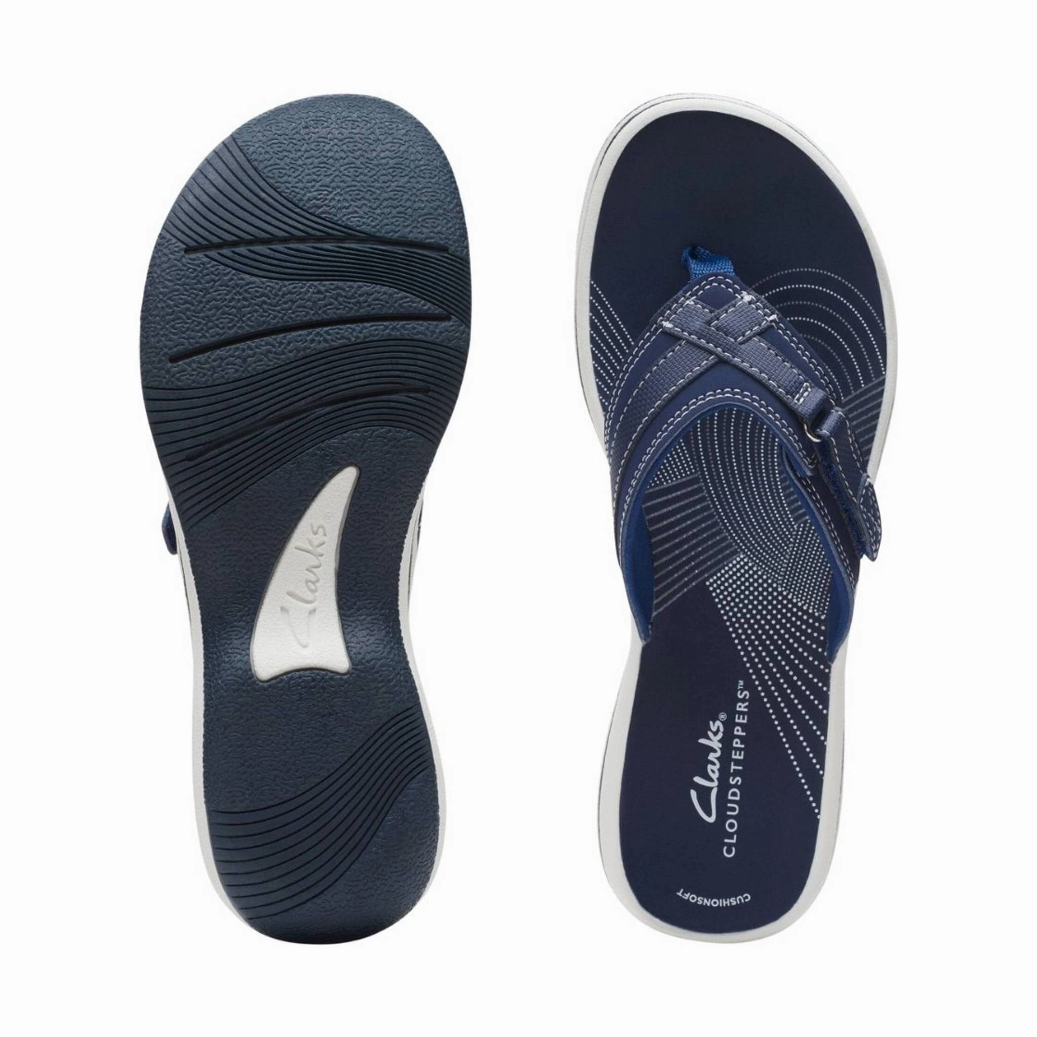 Clarks Women's Breeze Sea - Navy Synthetic Trendy Footwear for Summer