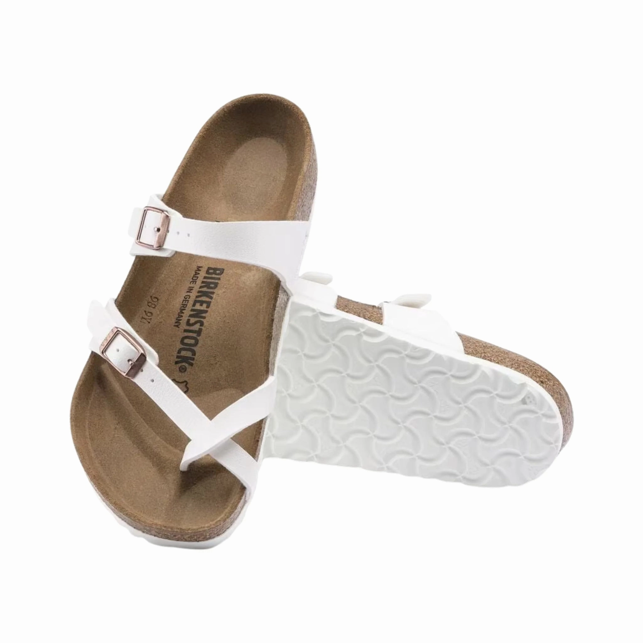 Birkenstock Mayari Sandal - Birko Flor White Non Marking Tread Eva Midsole