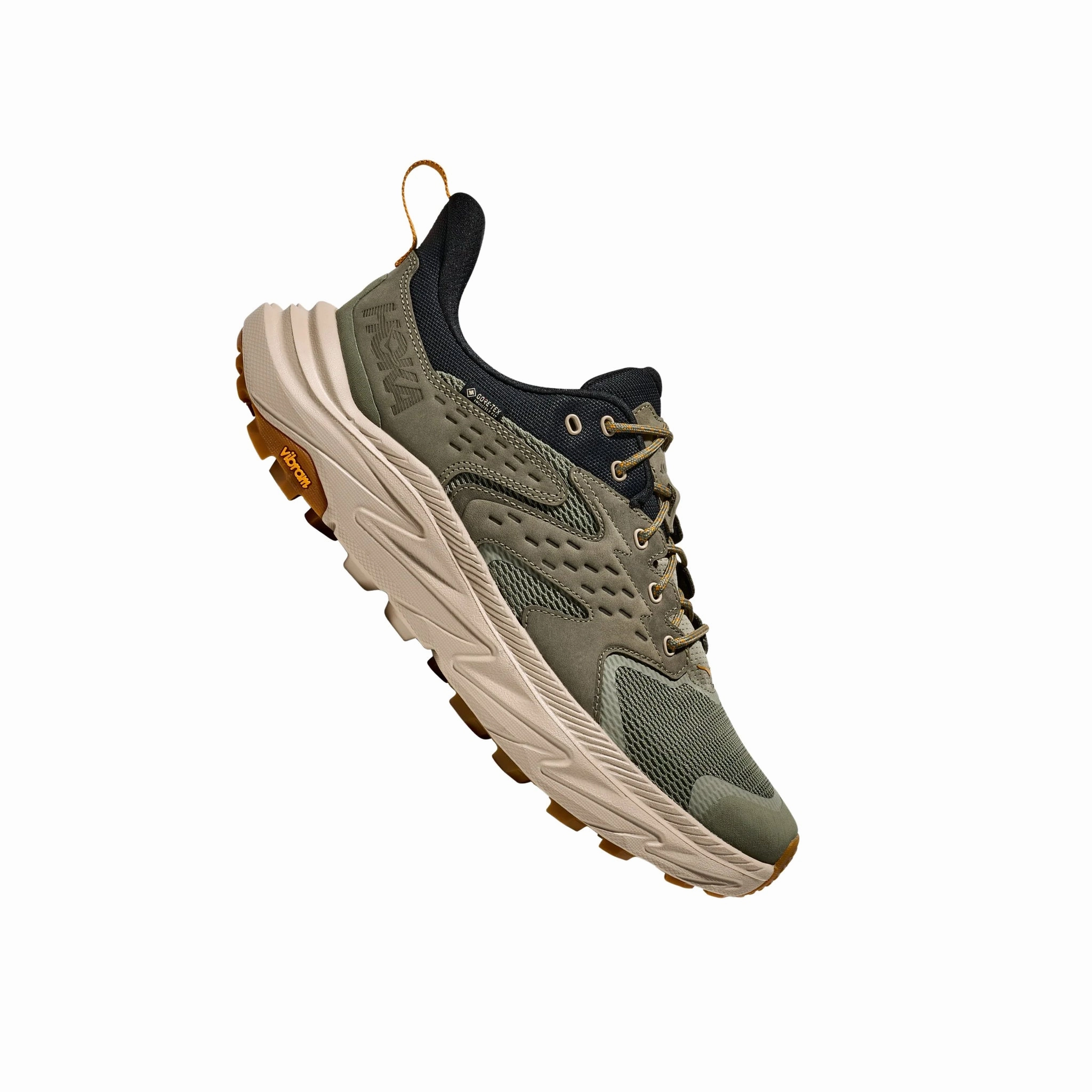 HOKA Men's Anacapa 2 Low GTX Hiking Shoes - Sea Moss/Oatmeal MachineWashable