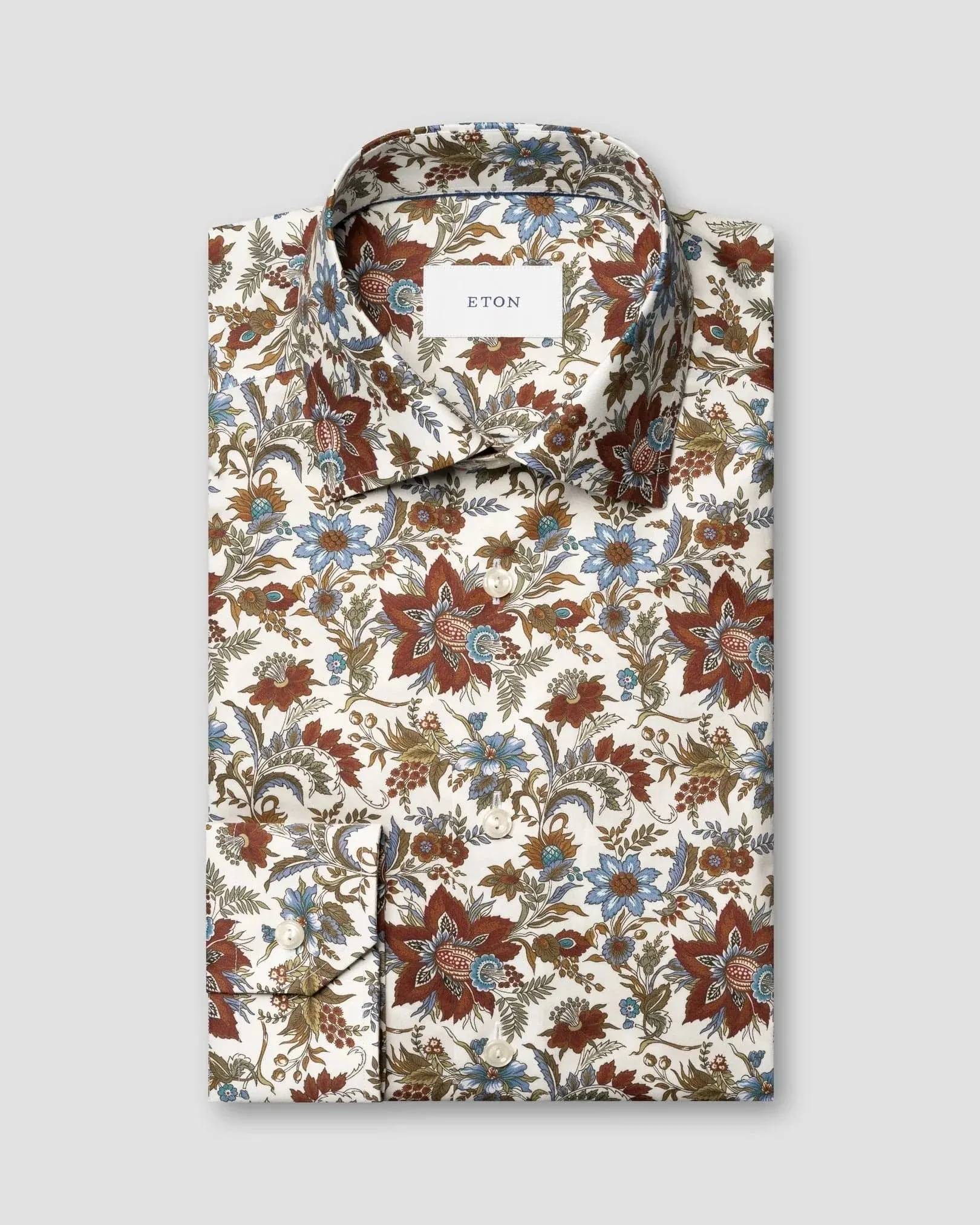 Floral Print Signature Twill Shirt Abstract print