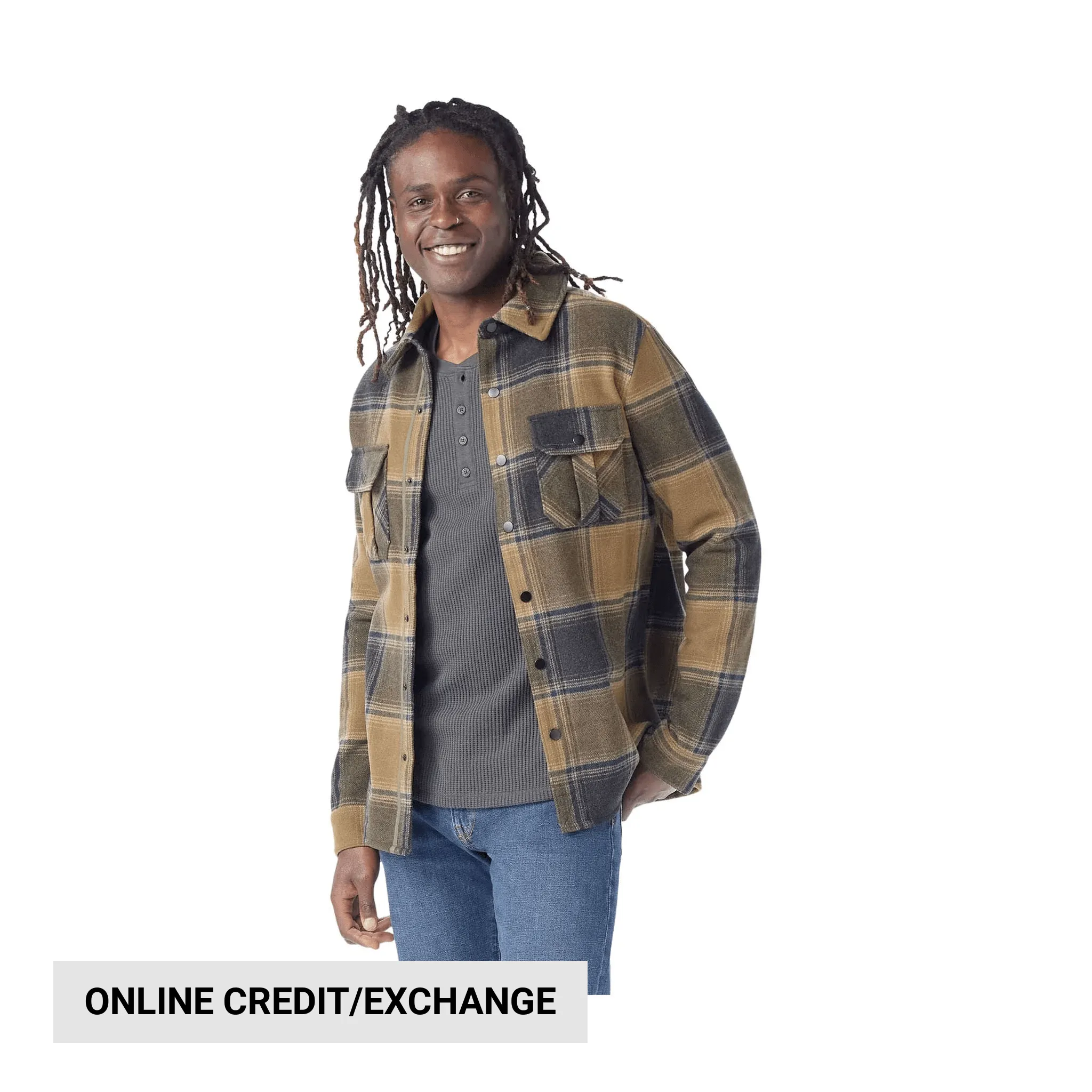 Adjustable Belt Reinforced Shoulder Panels Smartwool Men's Anchor Line Shirt Jacket - Winter Moss Plaid