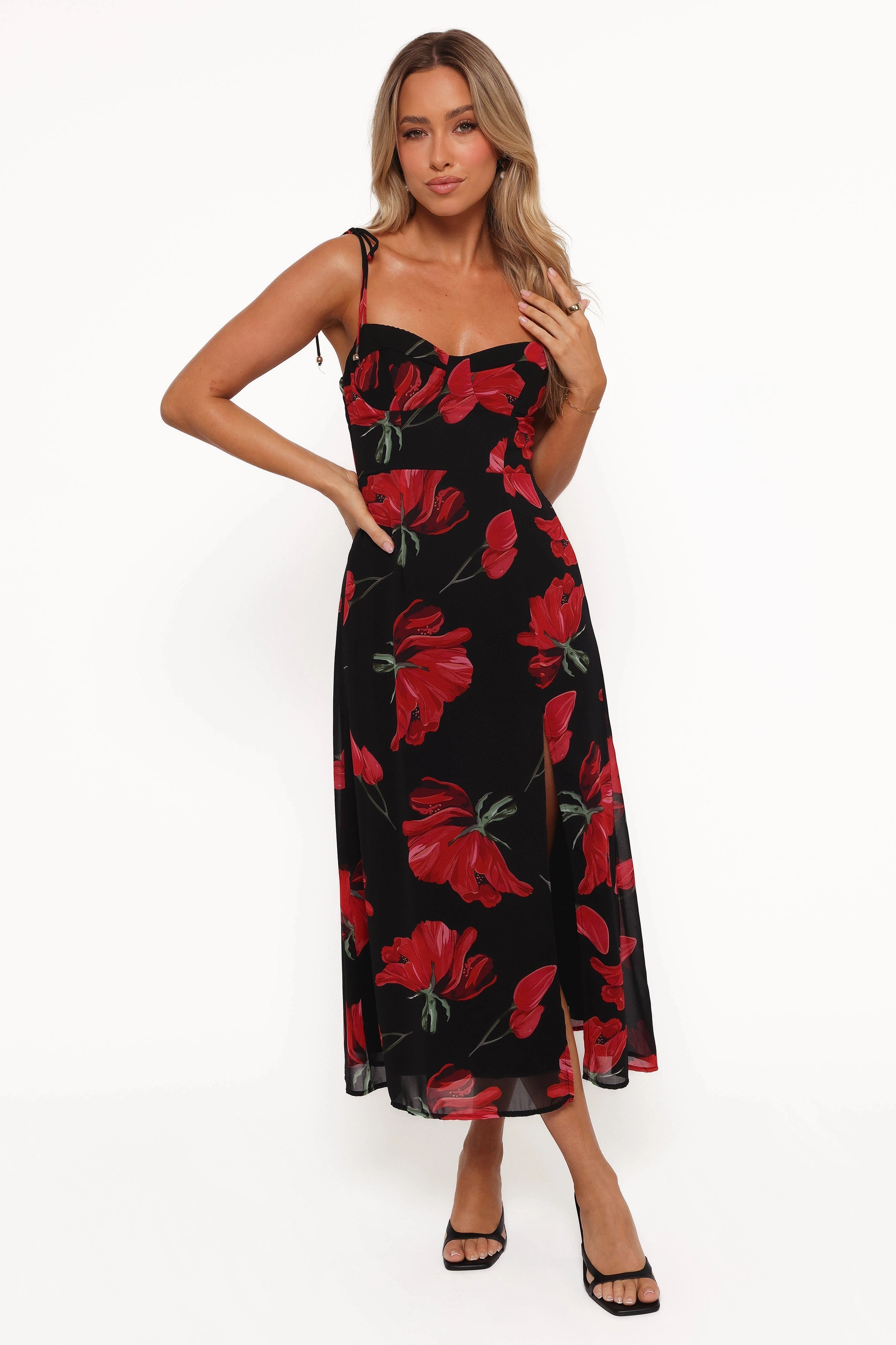 Classic Tailoring Meg Dress - Black Floral