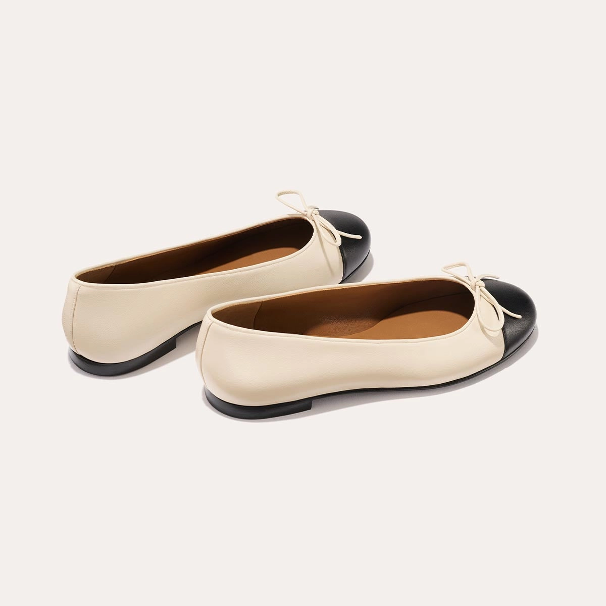 The Demi - Ecru and Black Nappa Modern Design