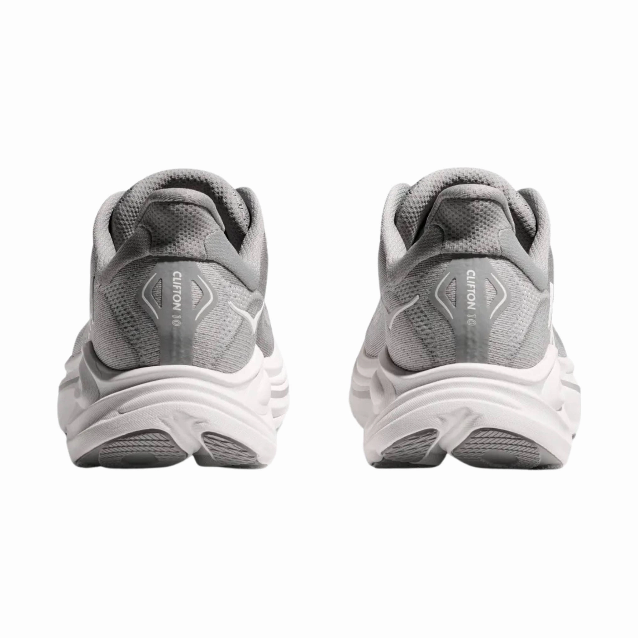 Daytime use HOKA Men's Clifton 10 Running Shoes - Stellar Grey/Stardust